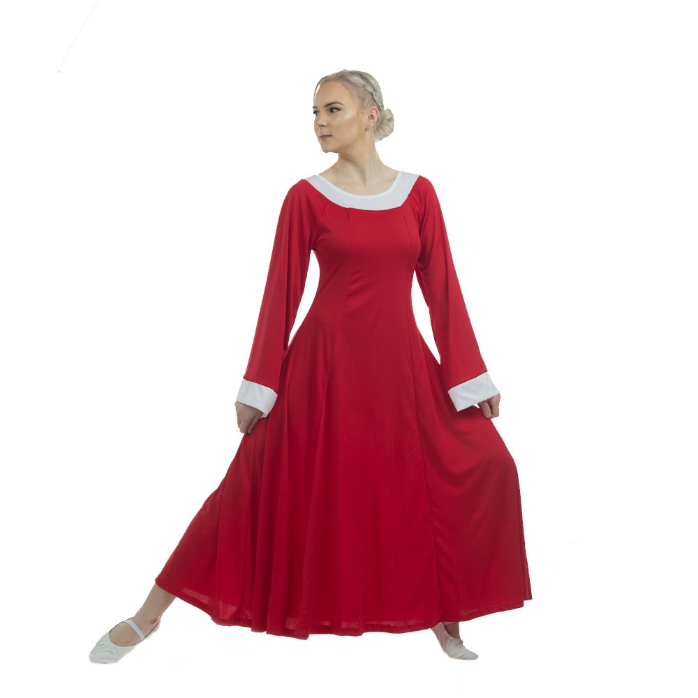 Danzcue Bell Sleeve Praise Dance Dress - Click Image to Close