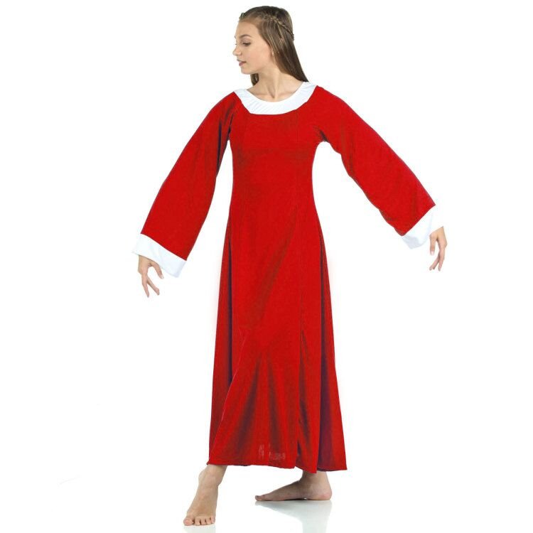 Danzcue Bell Sleeve Praise Dance Dress - Click Image to Close