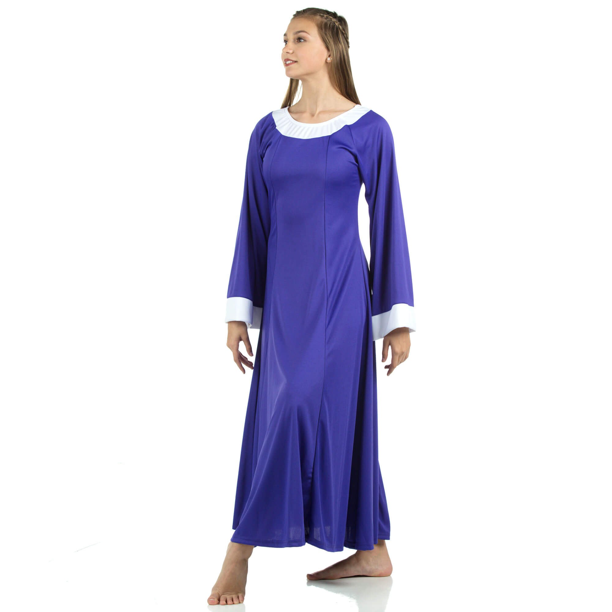 Danzcue Bell Sleeve Praise Dance Dress - Click Image to Close