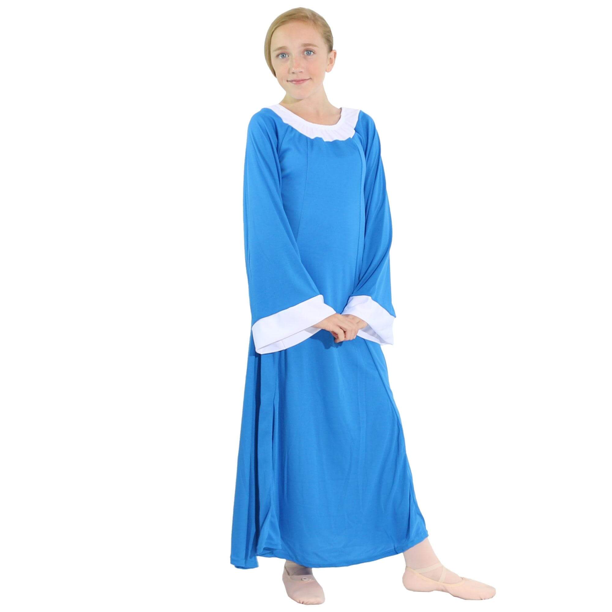 Danzcue Bell Sleeve Praise Dance Child Dress - Click Image to Close