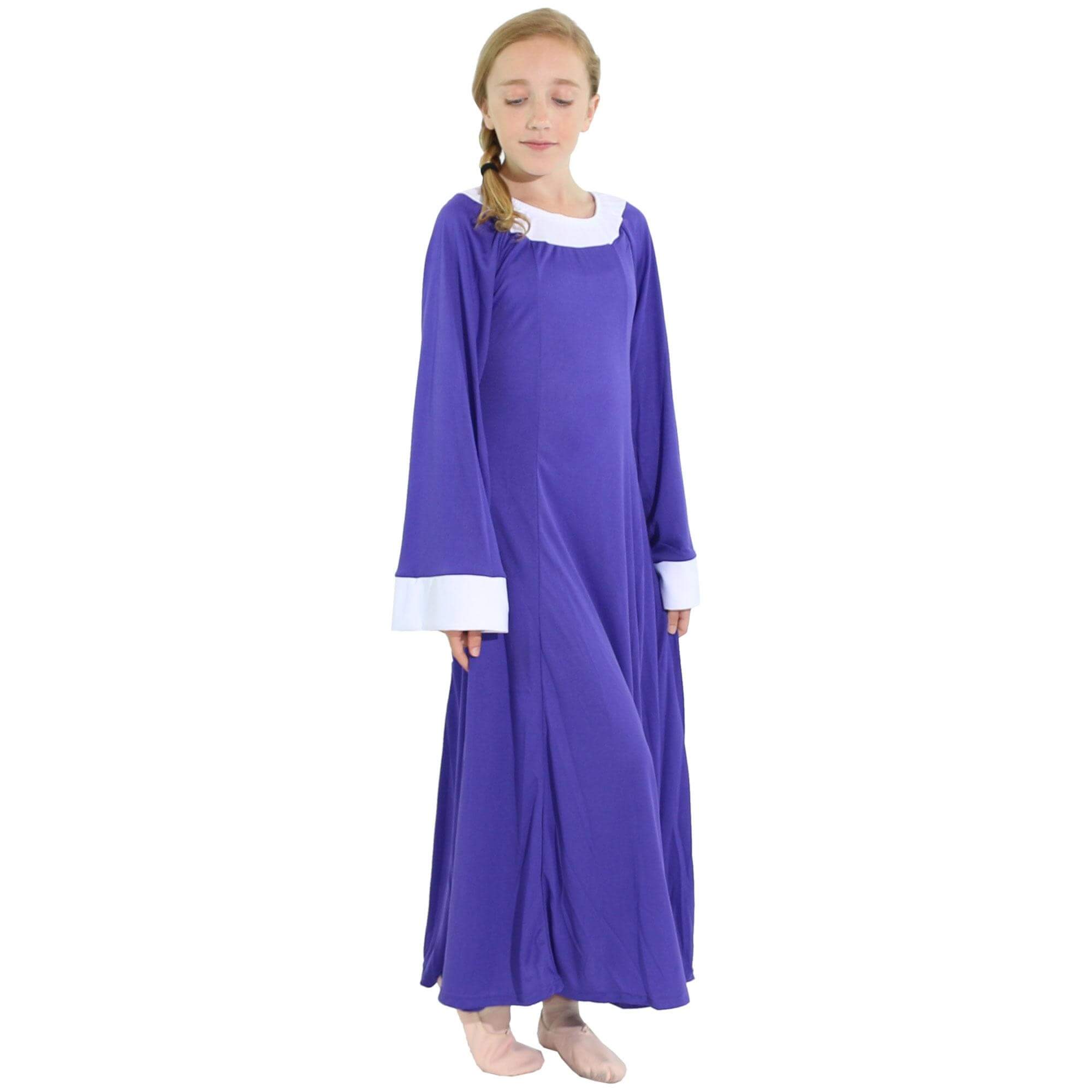 Danzcue Bell Sleeve Praise Dance Child Dress - Click Image to Close