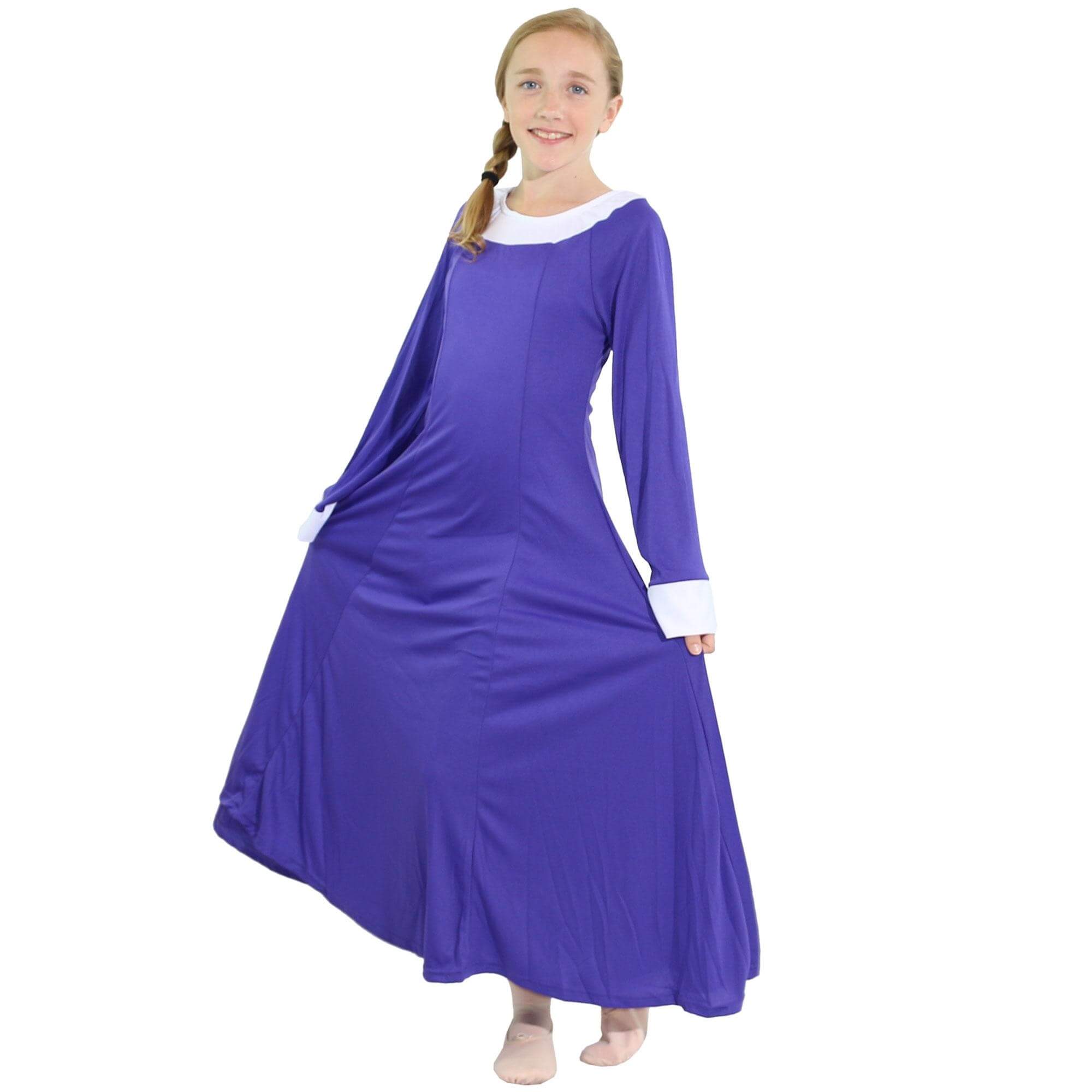 Danzcue Bell Sleeve Praise Dance Child Dress - Click Image to Close