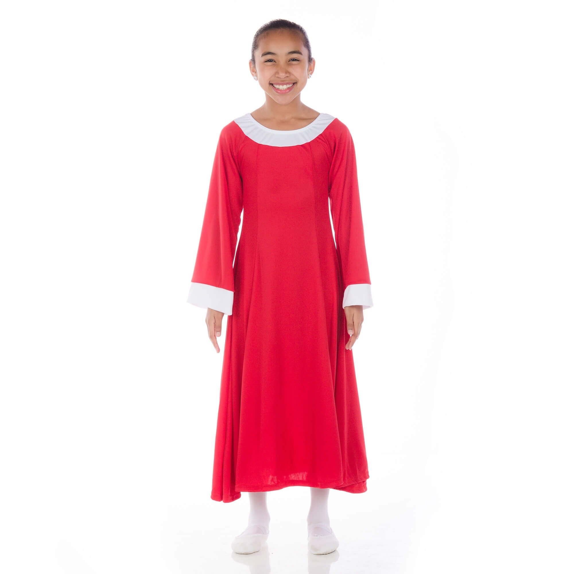 Danzcue Bell Sleeve Praise Dance Child Dress - Click Image to Close