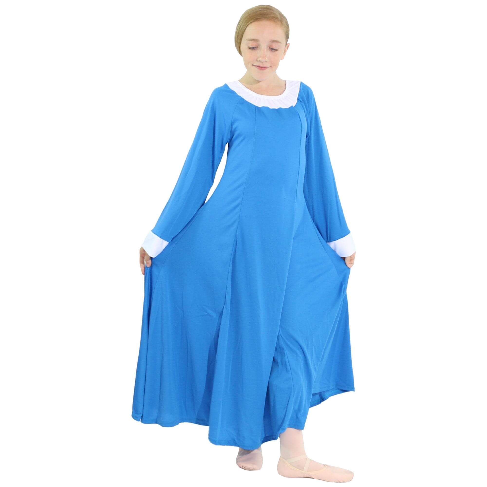 Danzcue Bell Sleeve Praise Dance Child Dress - Click Image to Close