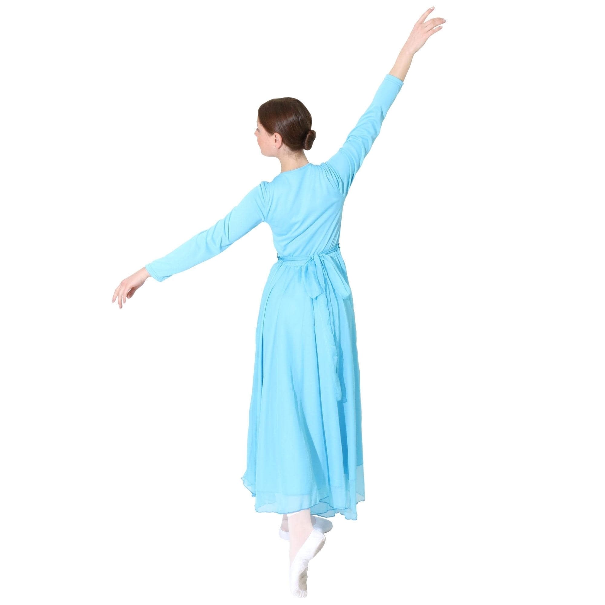 Danzcue Full Length Vivid Chiffon Praise Dance Dress - Click Image to Close