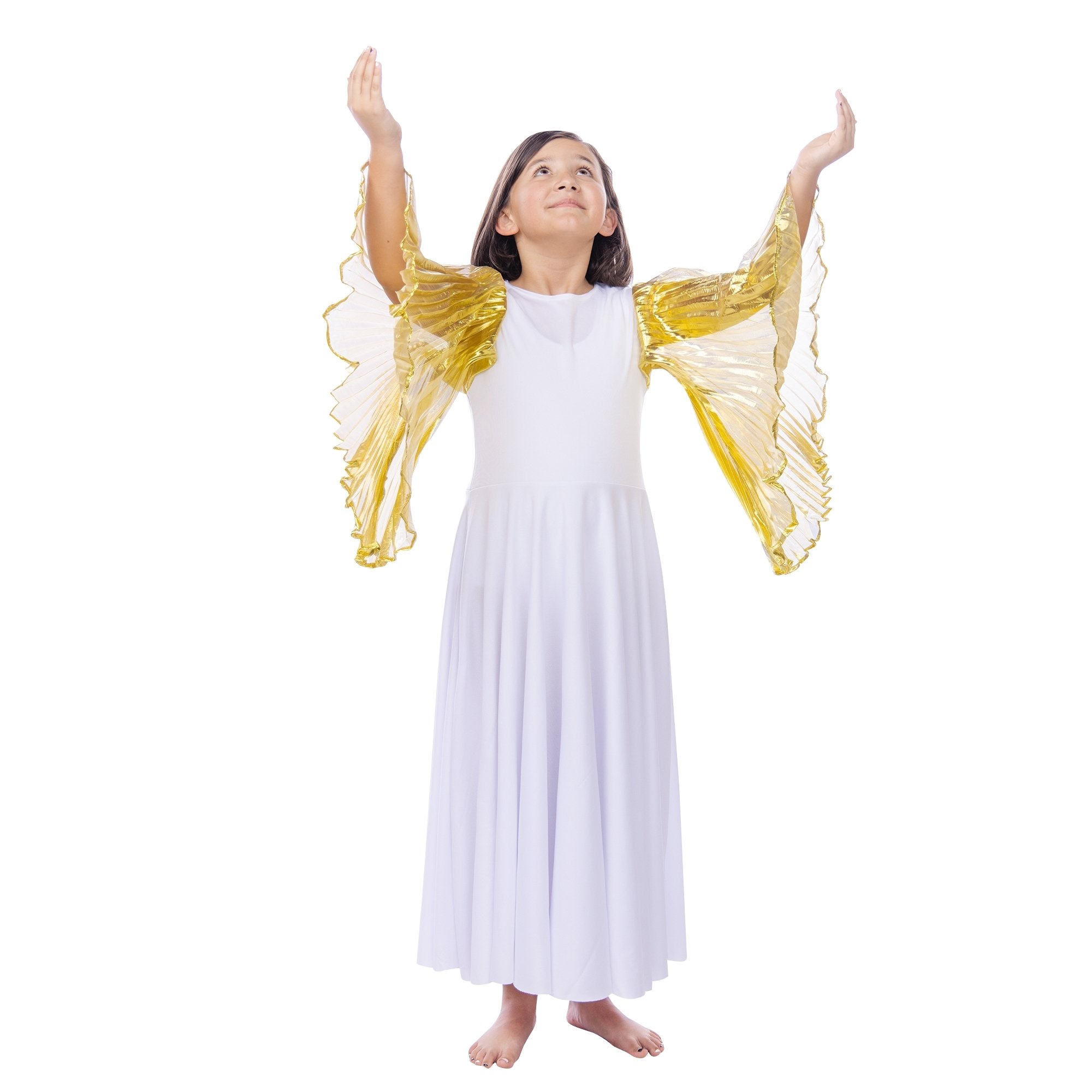 Danzcue Praise Dance Full Length Wing Sleeve Dress