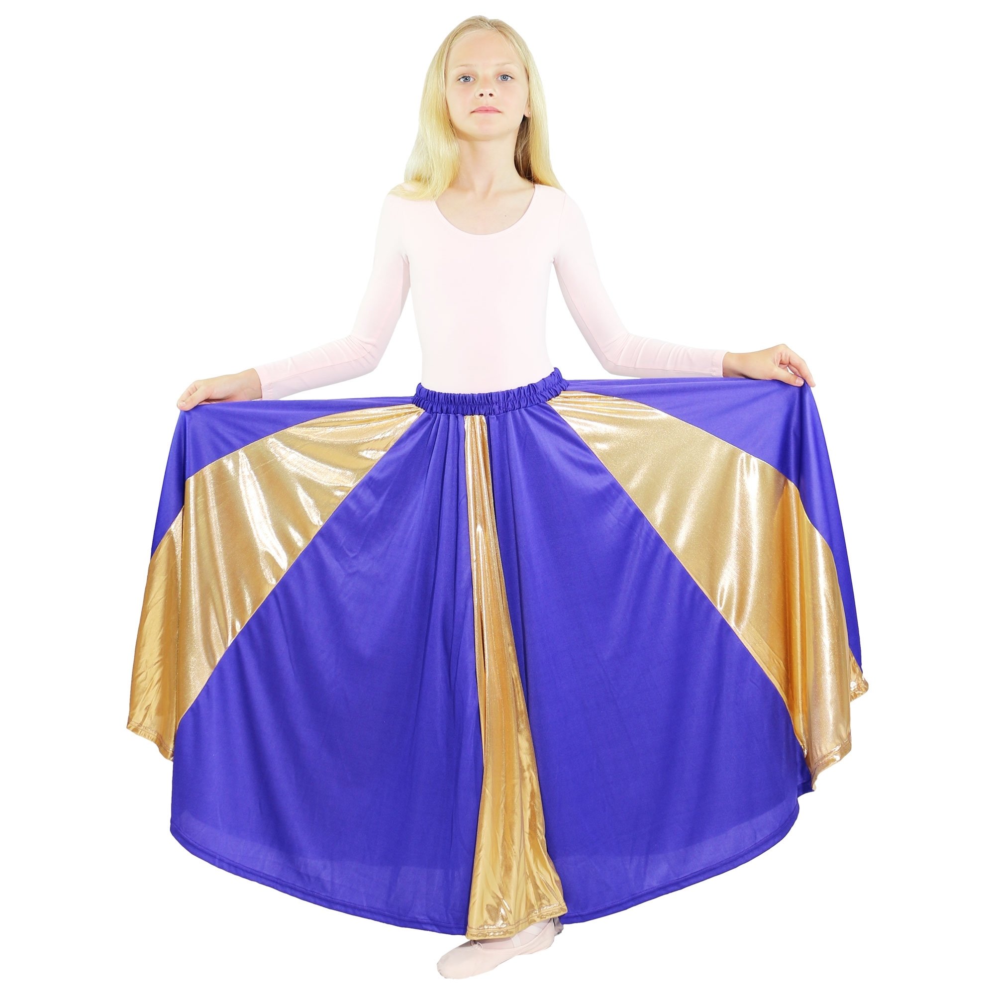 Praise Dance Long Circle Skirt - Click Image to Close