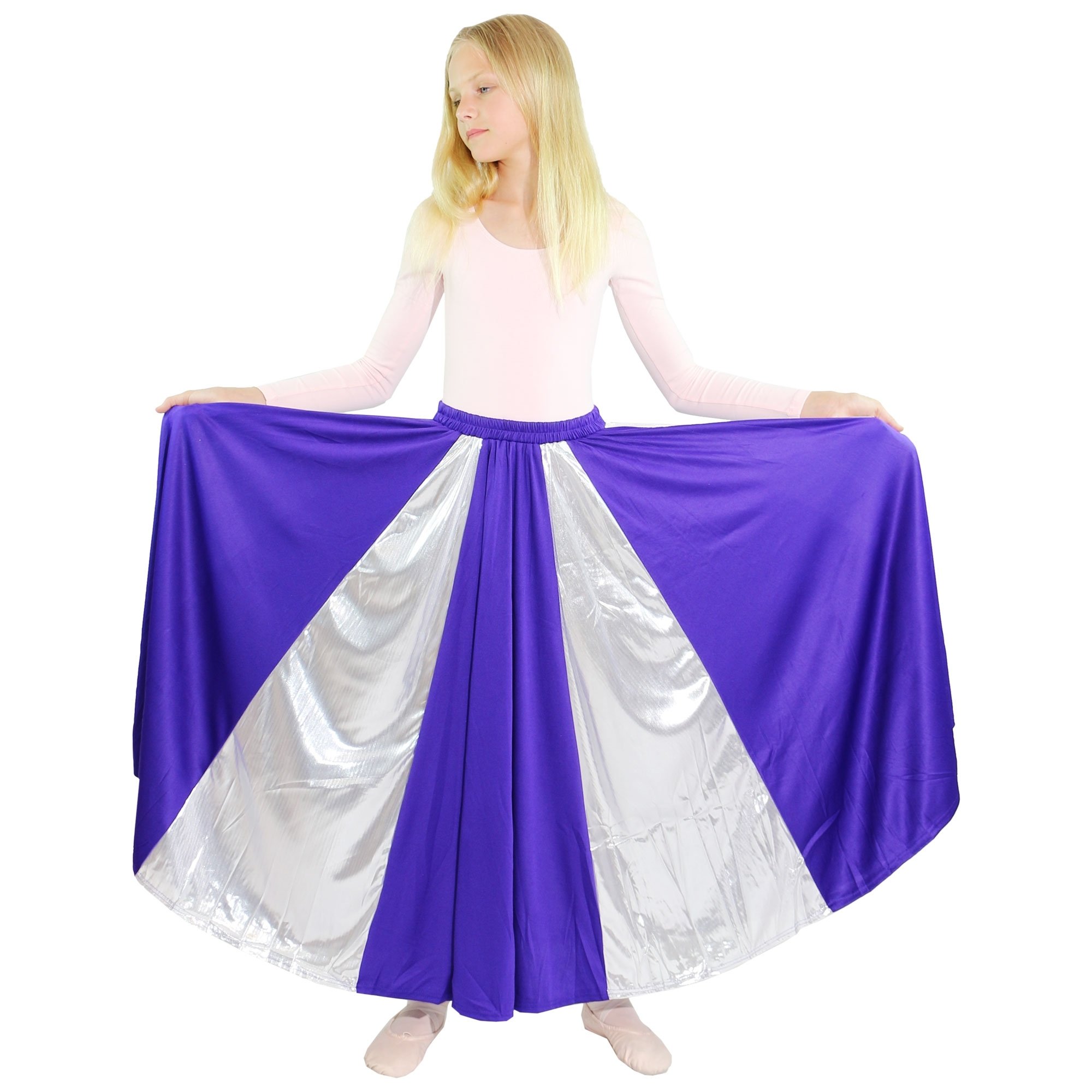 Praise Dance Long Circle Skirt - Click Image to Close