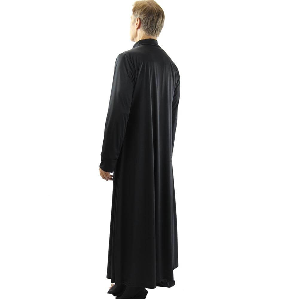 Mens Robe with Stand-up Collar - Click Image to Close