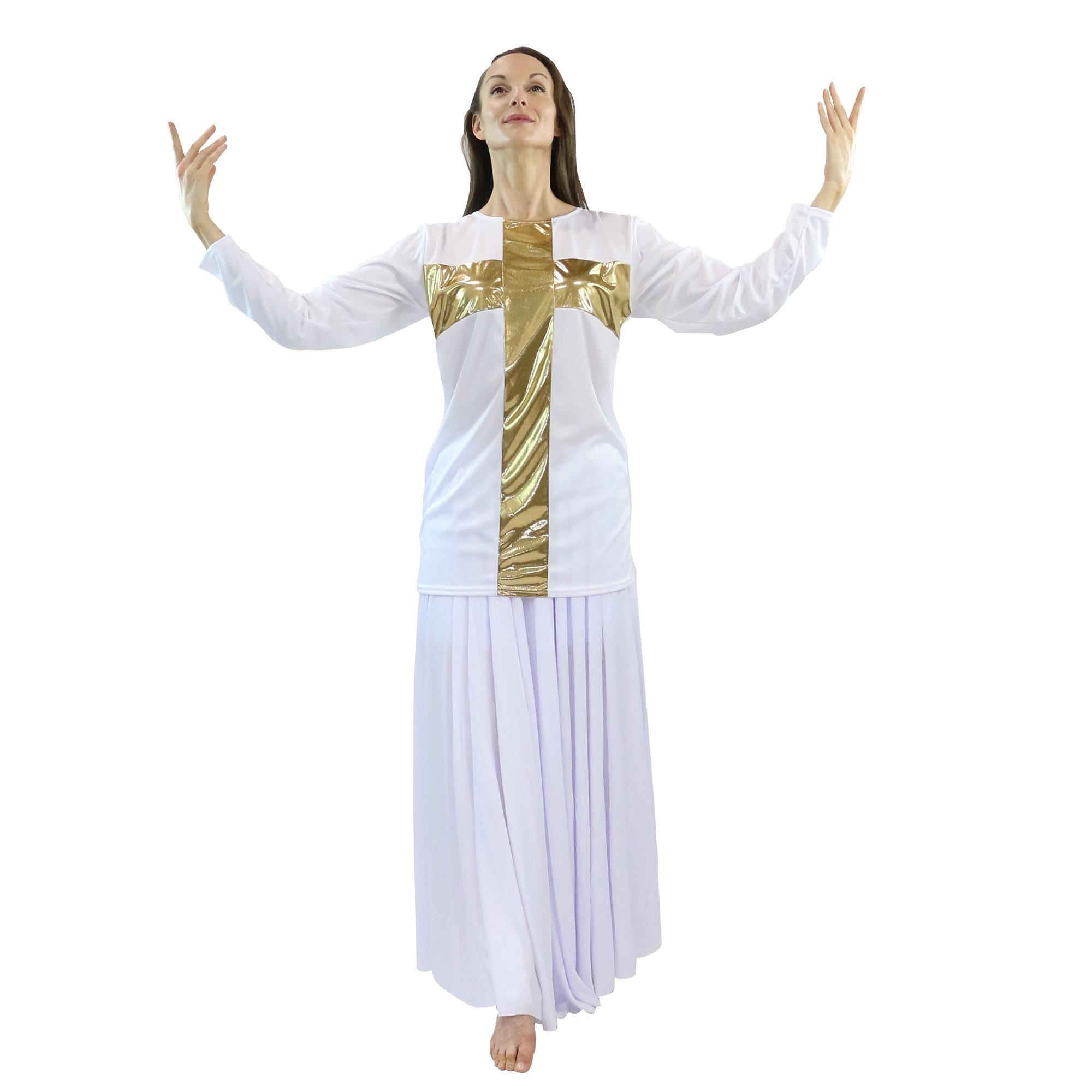 Danzcue Woman Praise Cross Inspired Pullover - Click Image to Close
