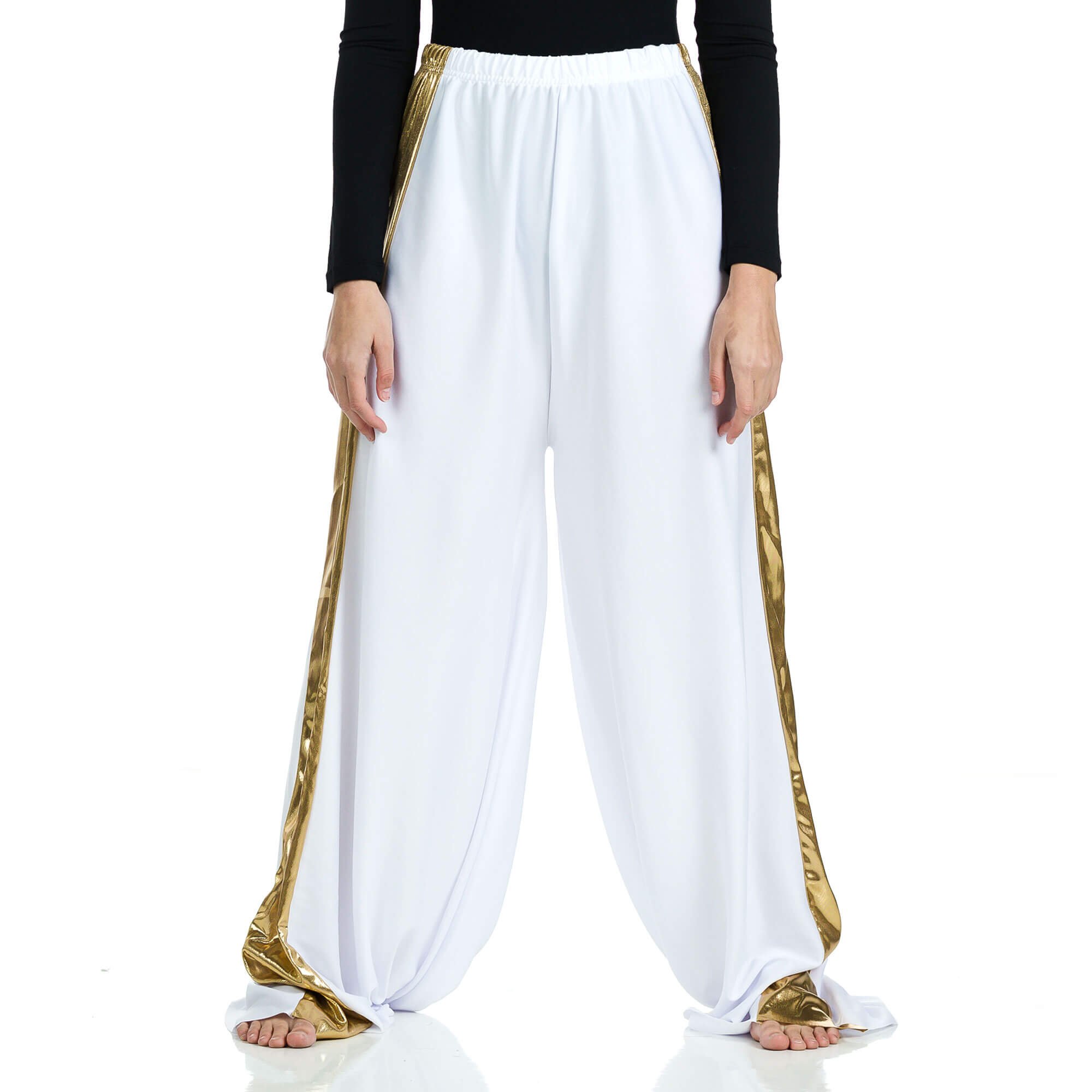 Danzcue Praise Dance Two-Tone Palazzo Pants - Click Image to Close