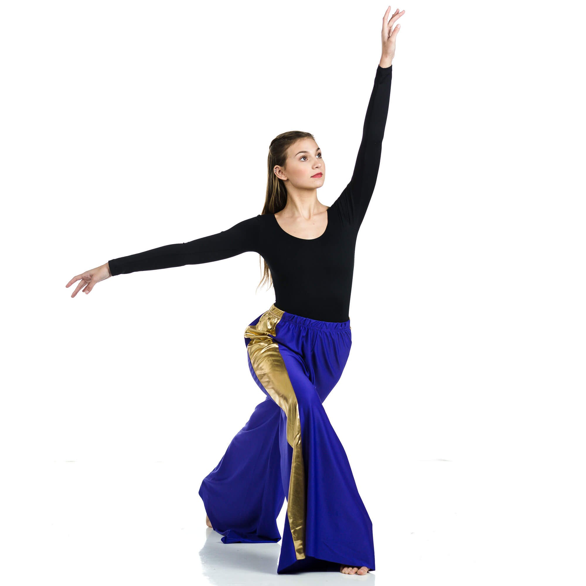 Danzcue Praise Dance Two-Tone Palazzo Pants - Click Image to Close