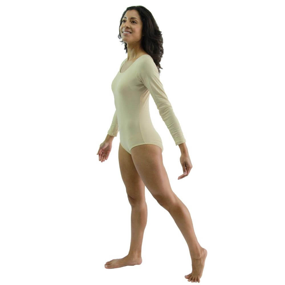 Danzcue Basic Long Sleeve Leotard - Click Image to Close