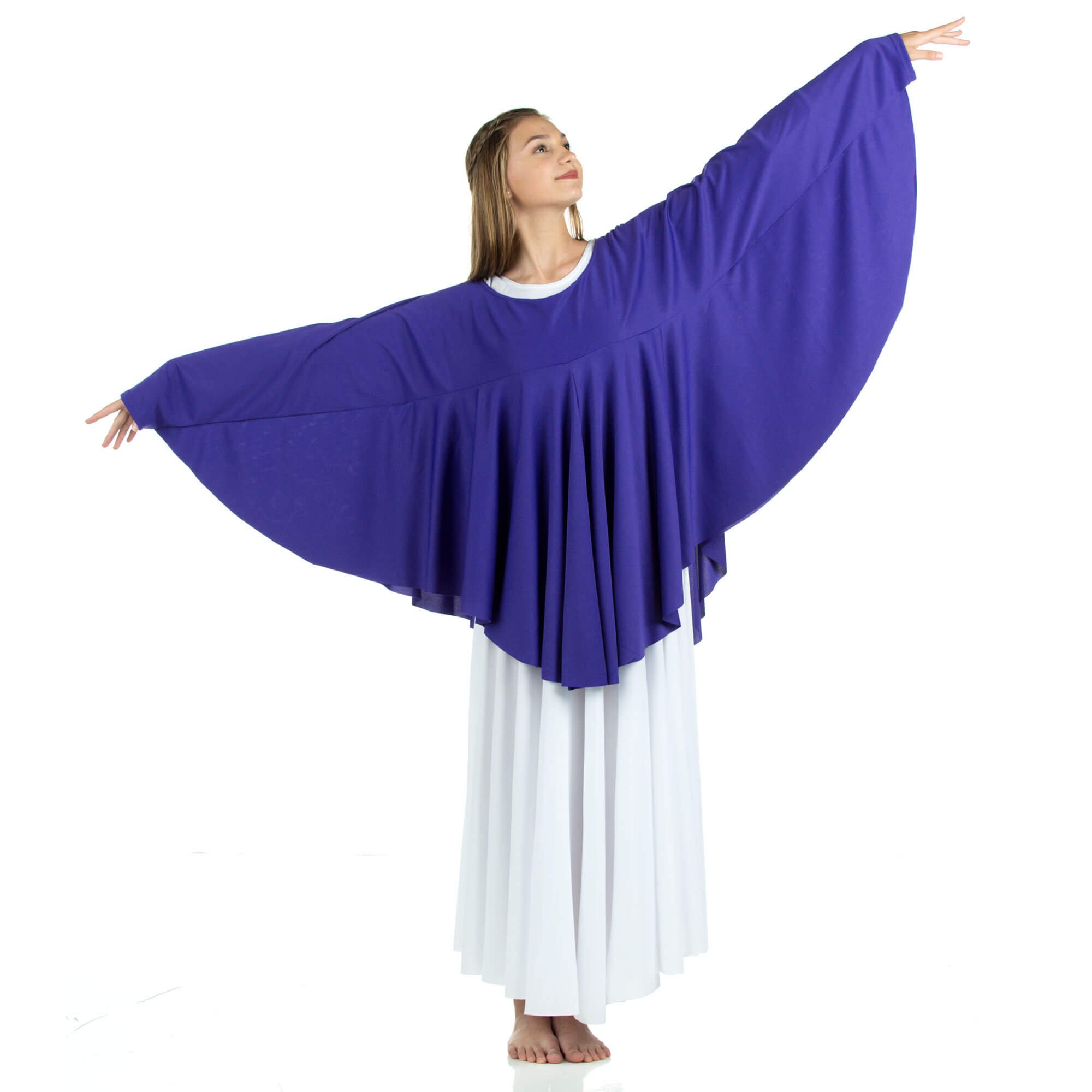 Angel Wing Liturgical Dance Drapey Pullover - Click Image to Close