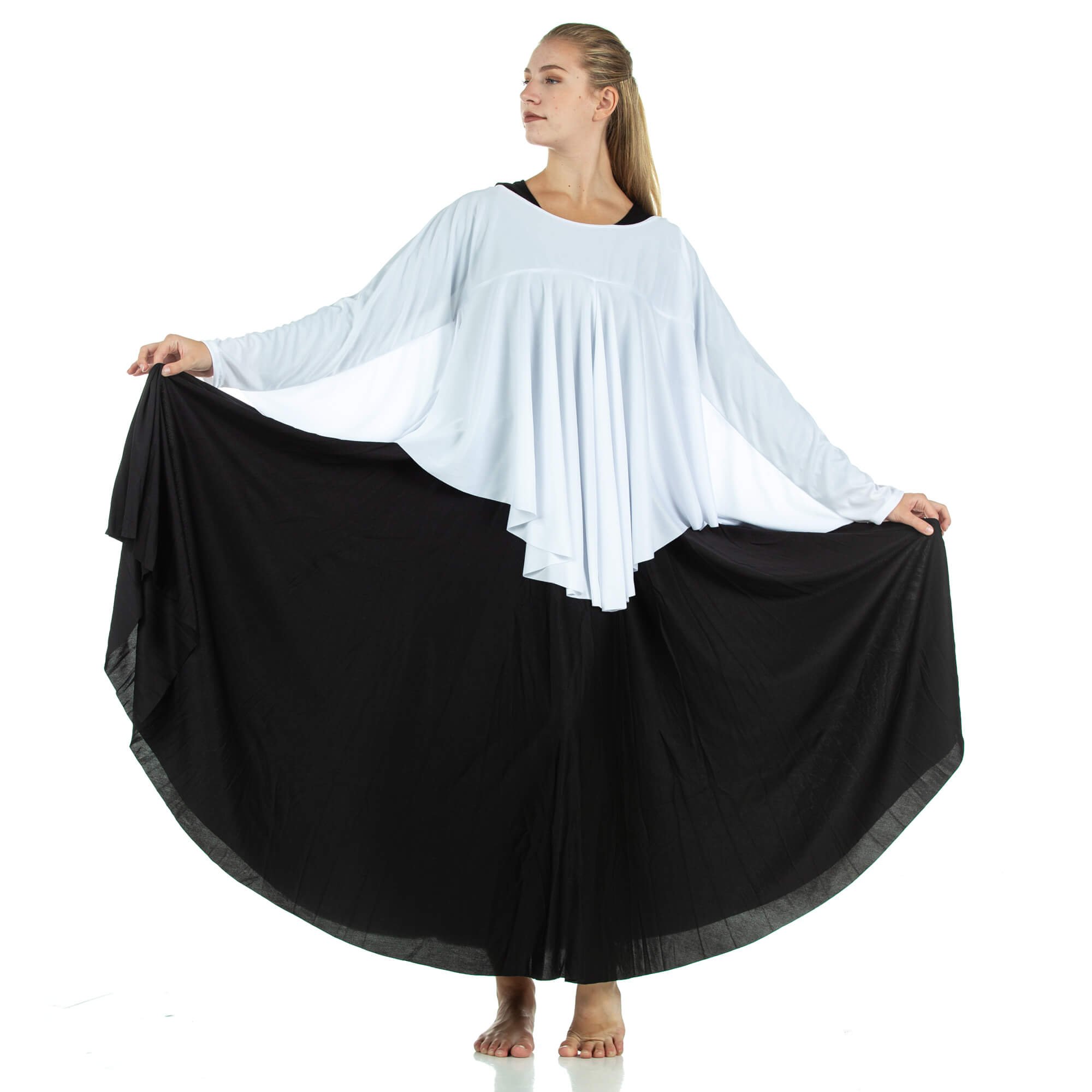 Angel Wing Liturgical Dance Drapey Pullover - Click Image to Close