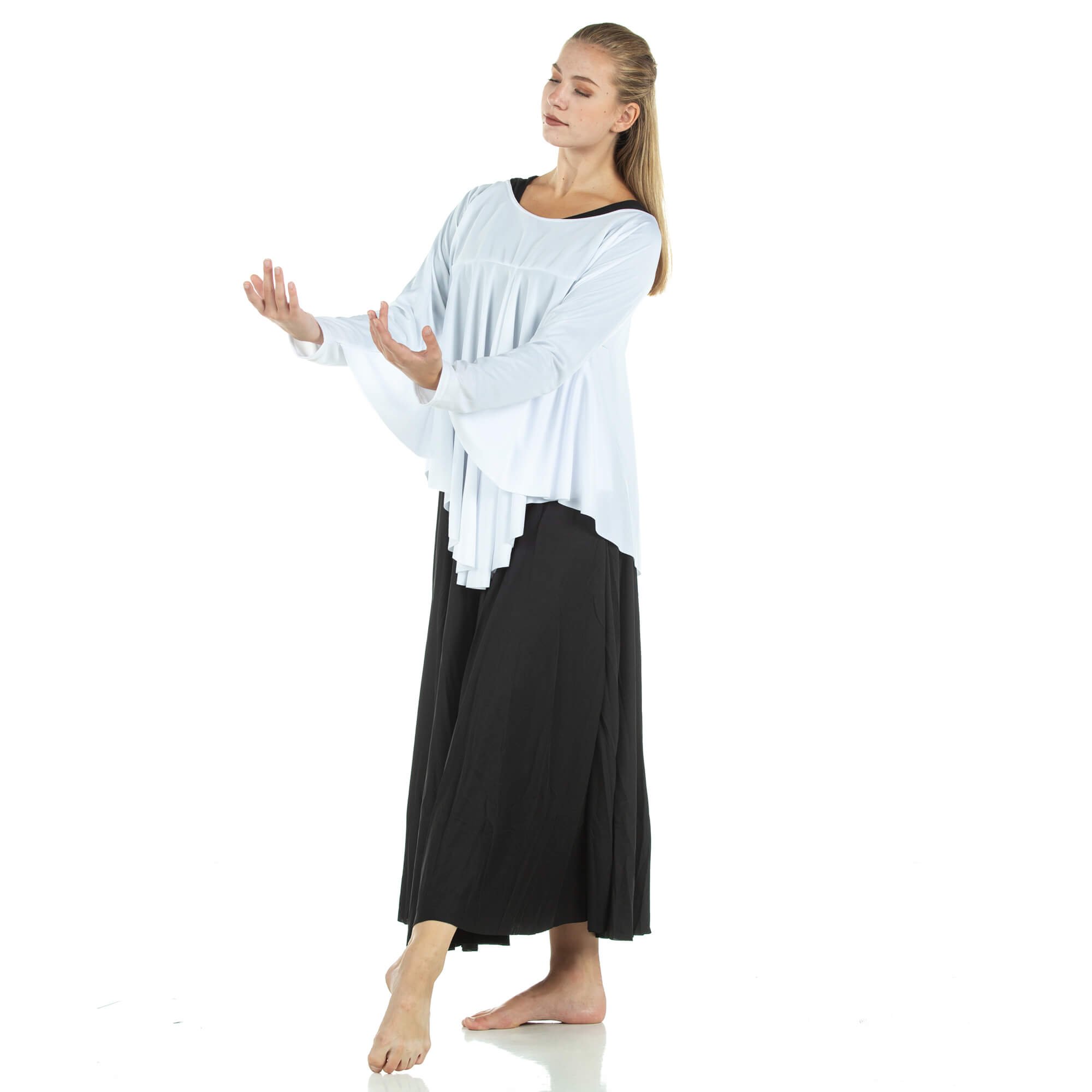 Angel Wing Liturgical Dance Drapey Pullover - Click Image to Close