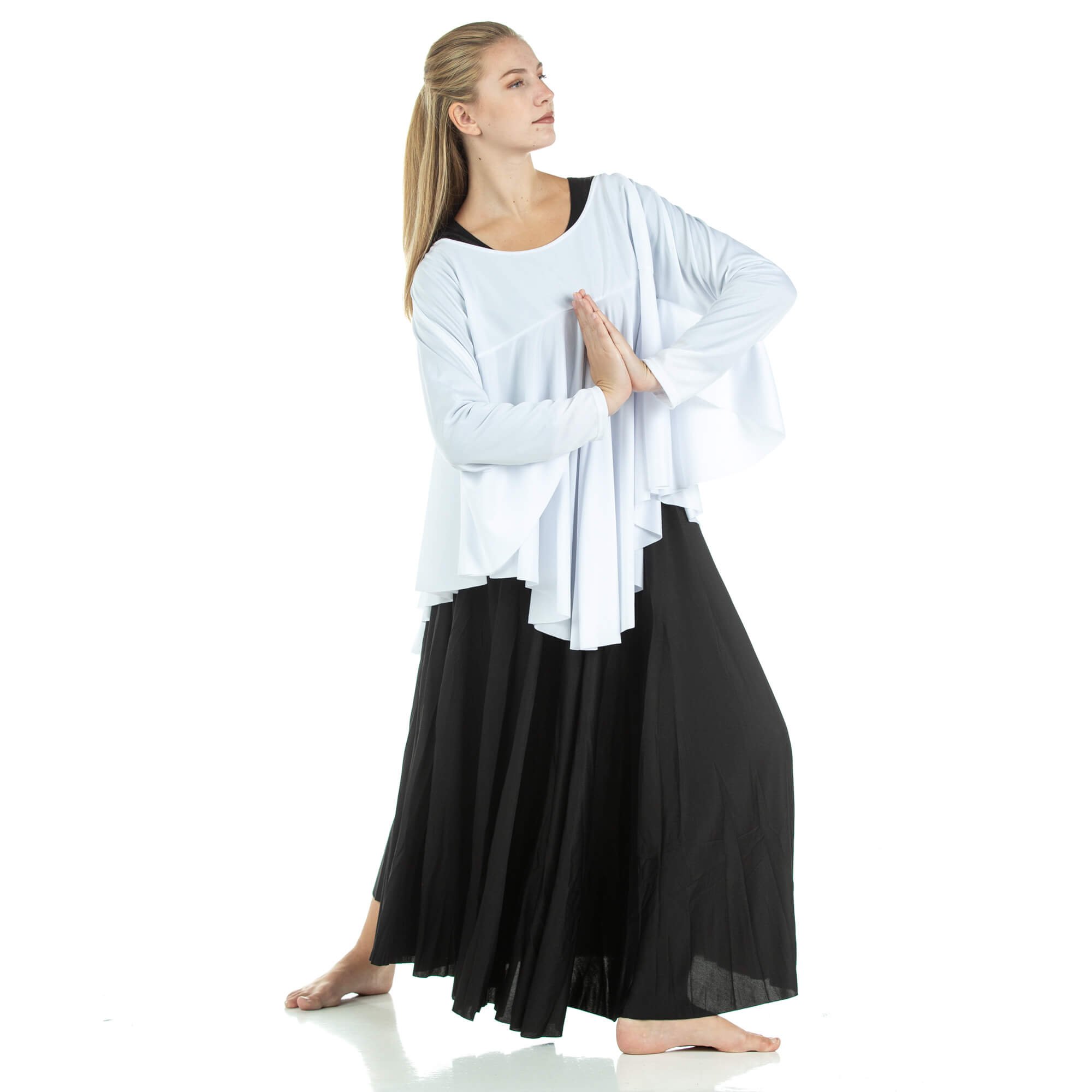 Angel Wing Liturgical Dance Drapey Pullover - Click Image to Close