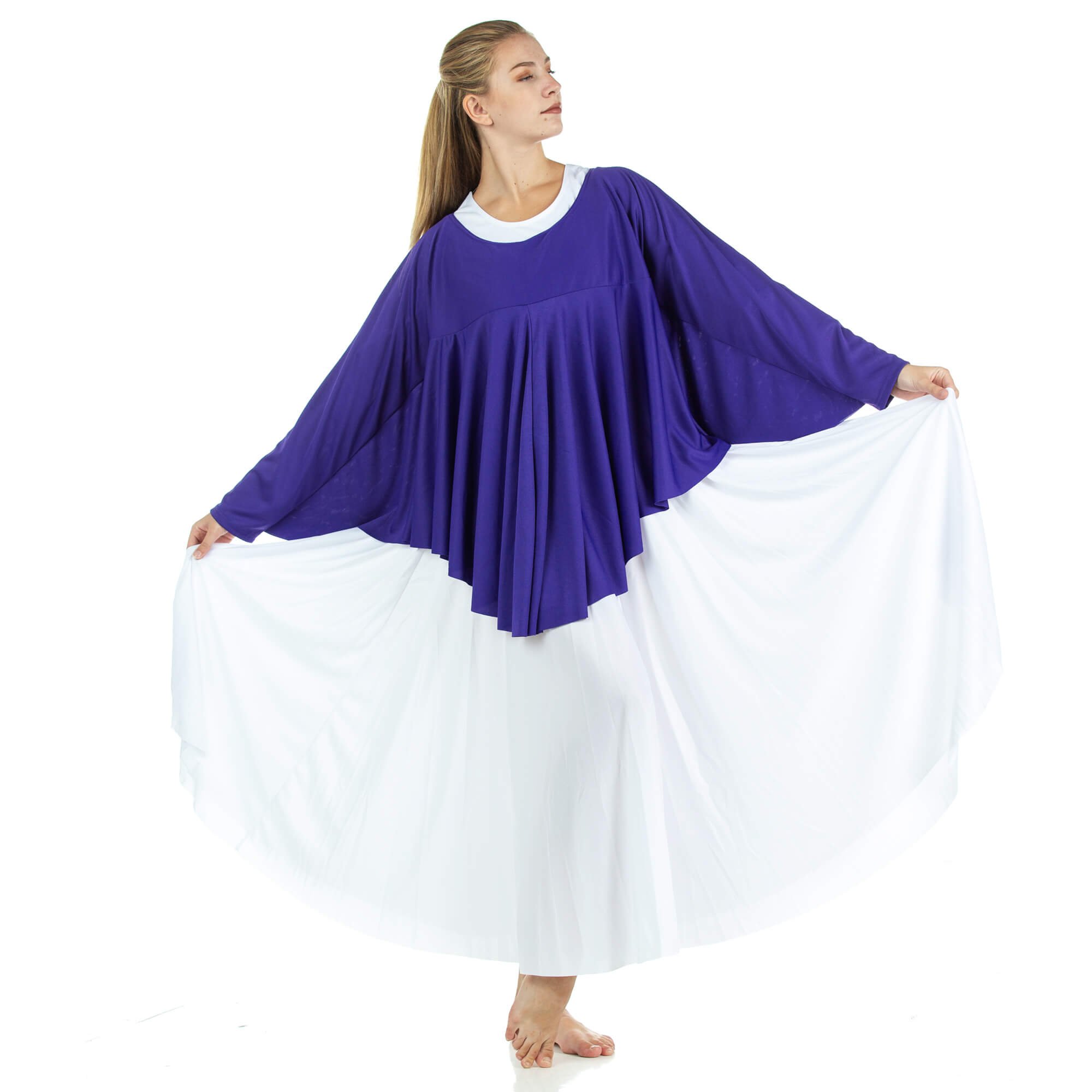 Angel Wing Liturgical Dance Drapey Pullover - Click Image to Close