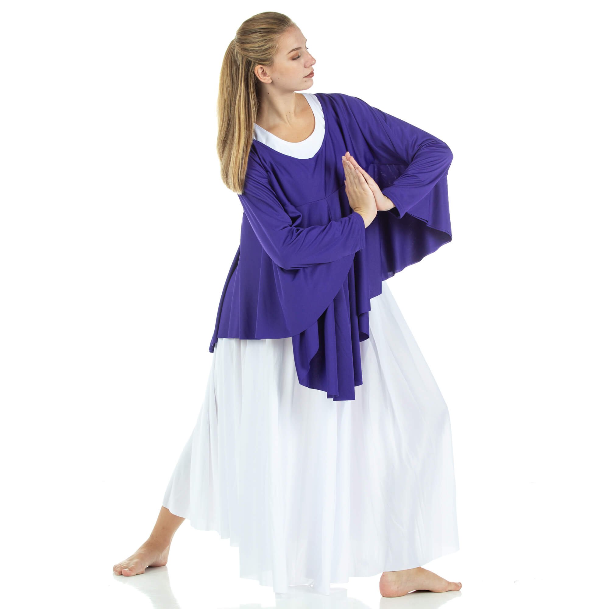 Angel Wing Liturgical Dance Drapey Pullover - Click Image to Close