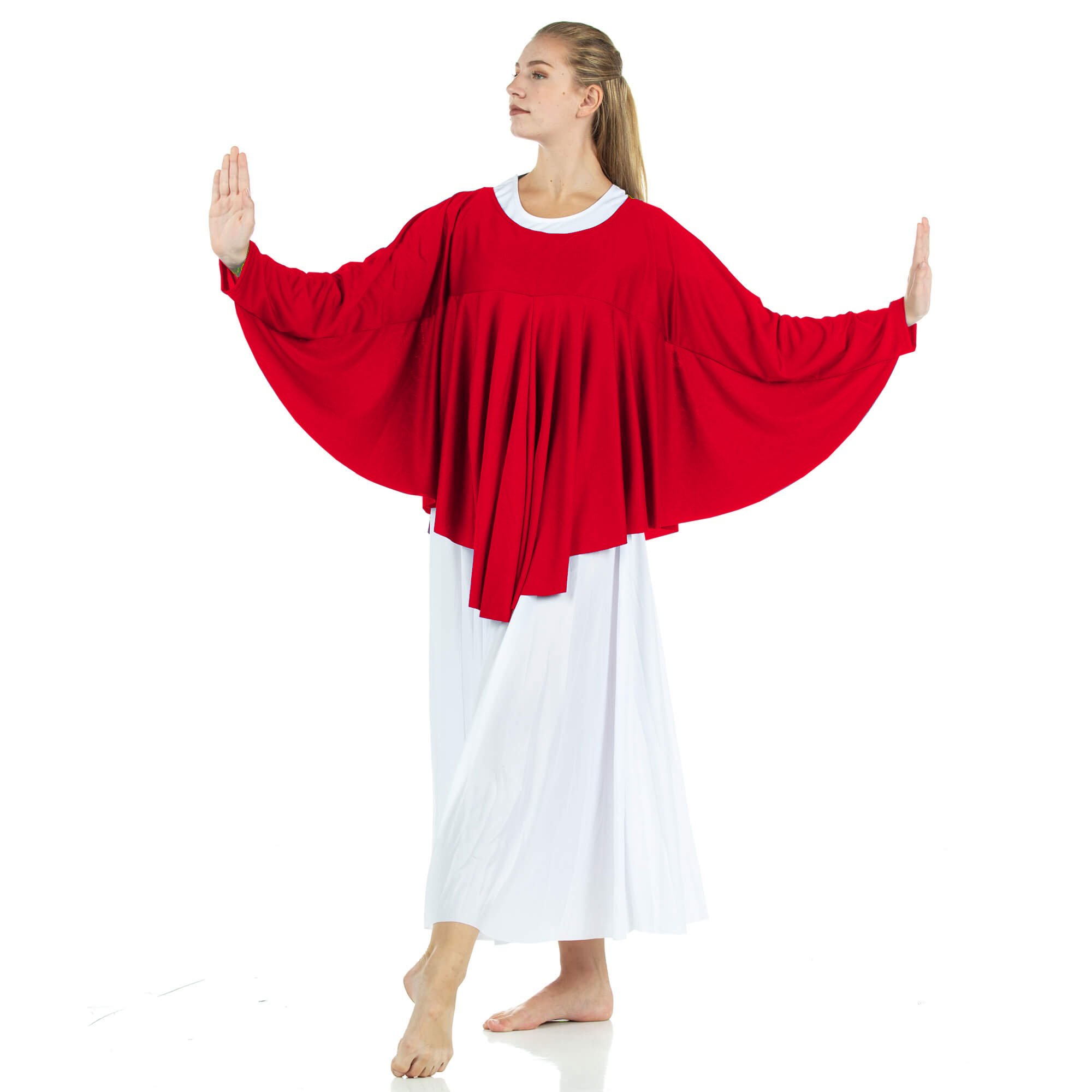 Angel Wing Liturgical Dance Drapey Pullover - Click Image to Close