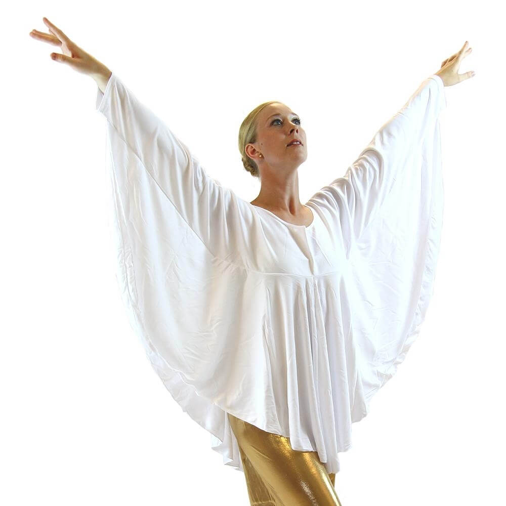 Angel Wing Liturgical Dance Drapey Pullover - Click Image to Close