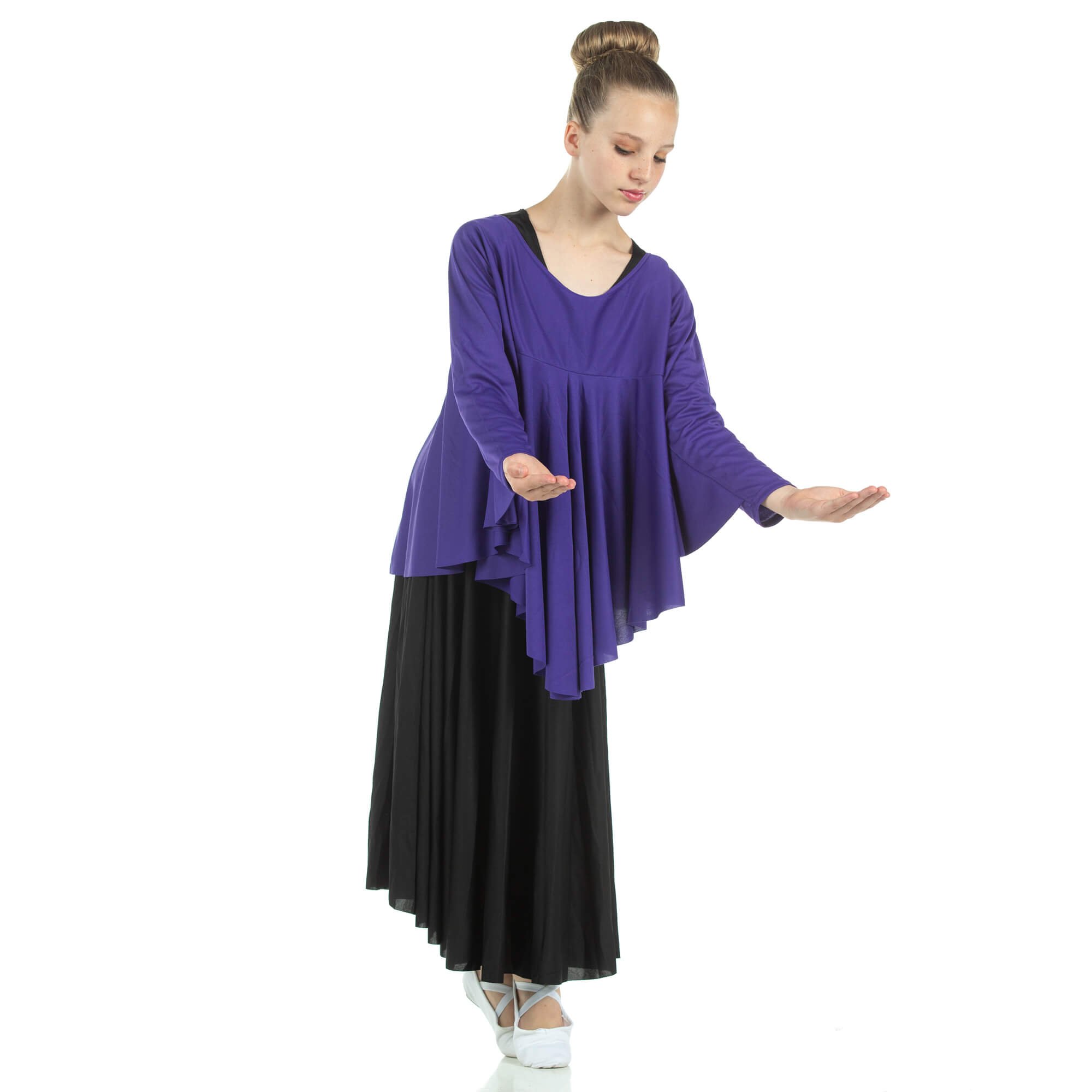 Child Angel Wing Liturgical Dance Drapey Pullover - Click Image to Close