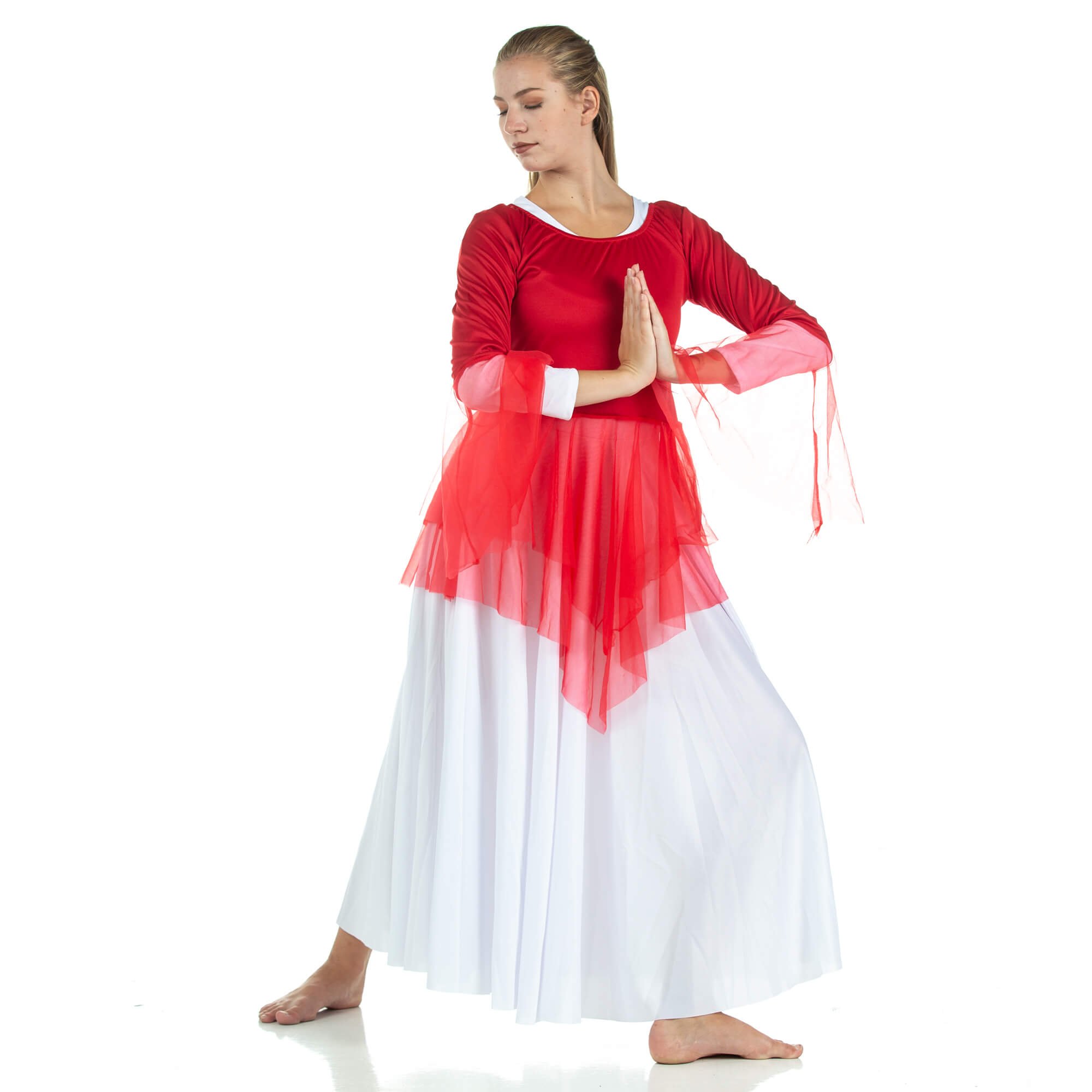 Danzcue Ministry Dance Chiffon Skirted Tunic - Click Image to Close