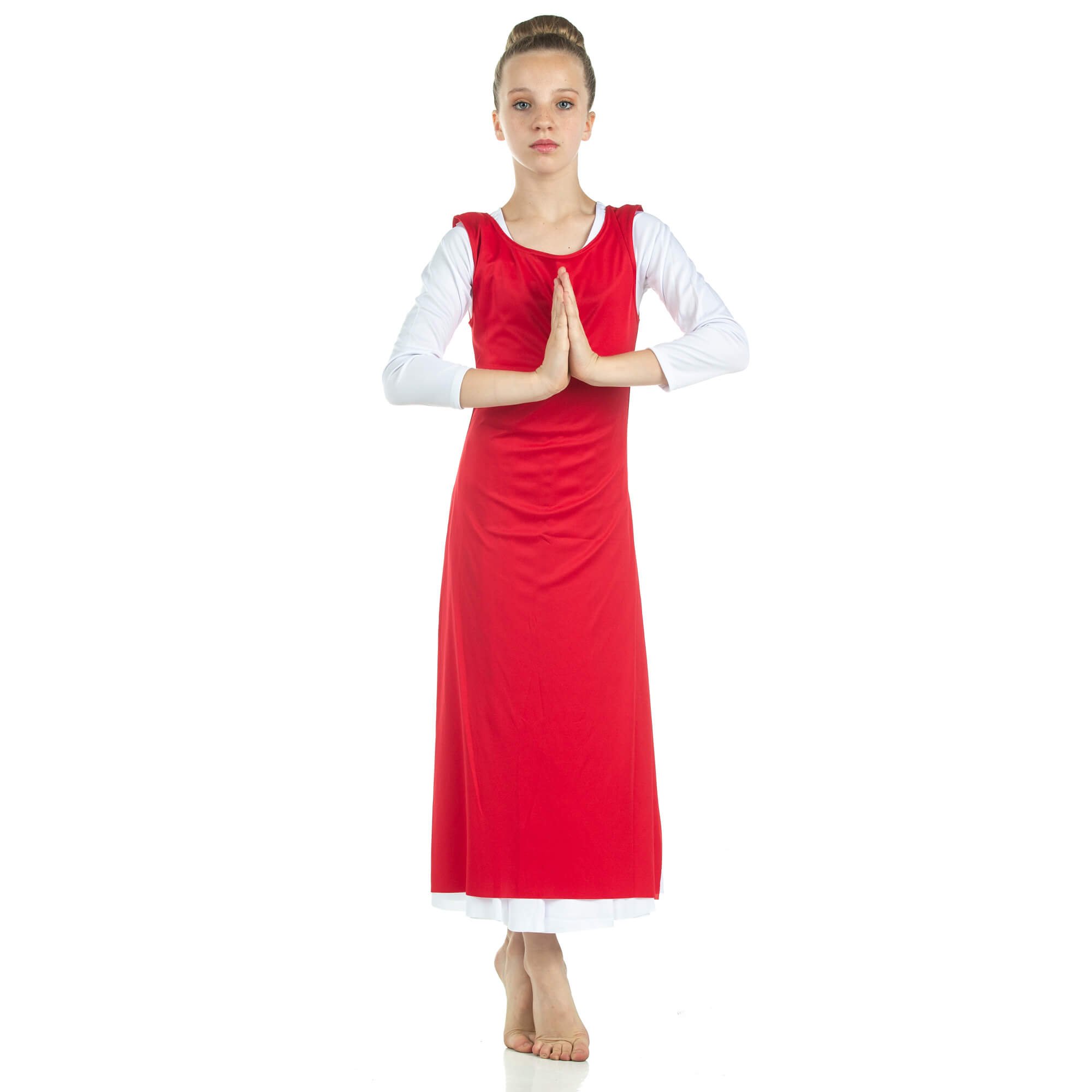 Child Worship Dance Tunic with Side Slits (white dress not included)