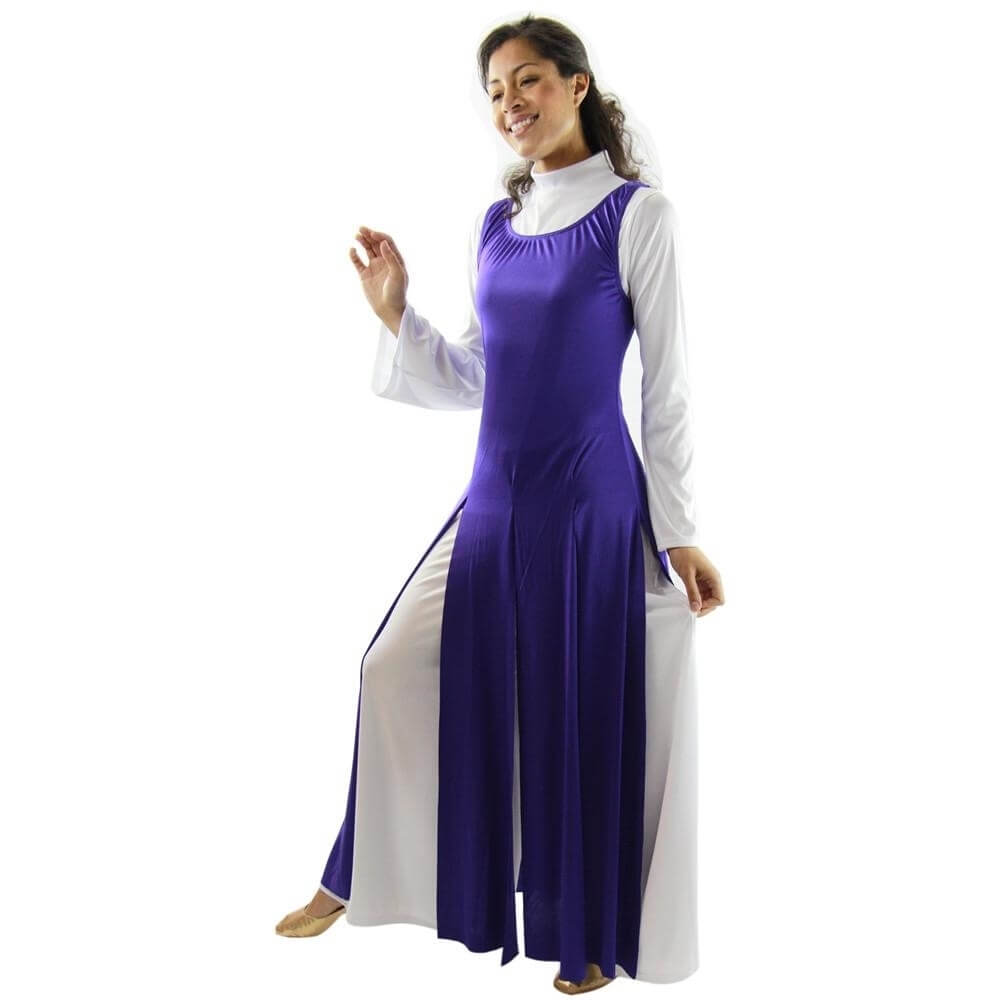 Danzcue Praise Dance Paneled Tunic (white dress not included) - Click Image to Close