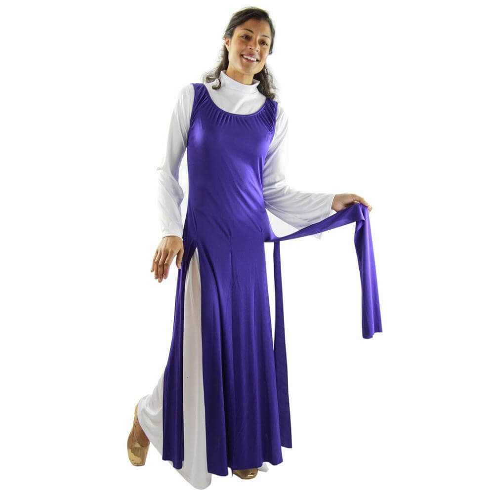 Danzcue Praise Dance Paneled Tunic (white dress not included) - Click Image to Close