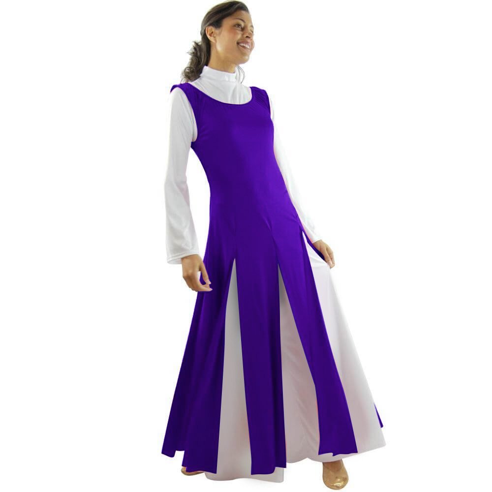 Danzcue Praise Dance Paneled Tunic (white dress not included) - Click Image to Close