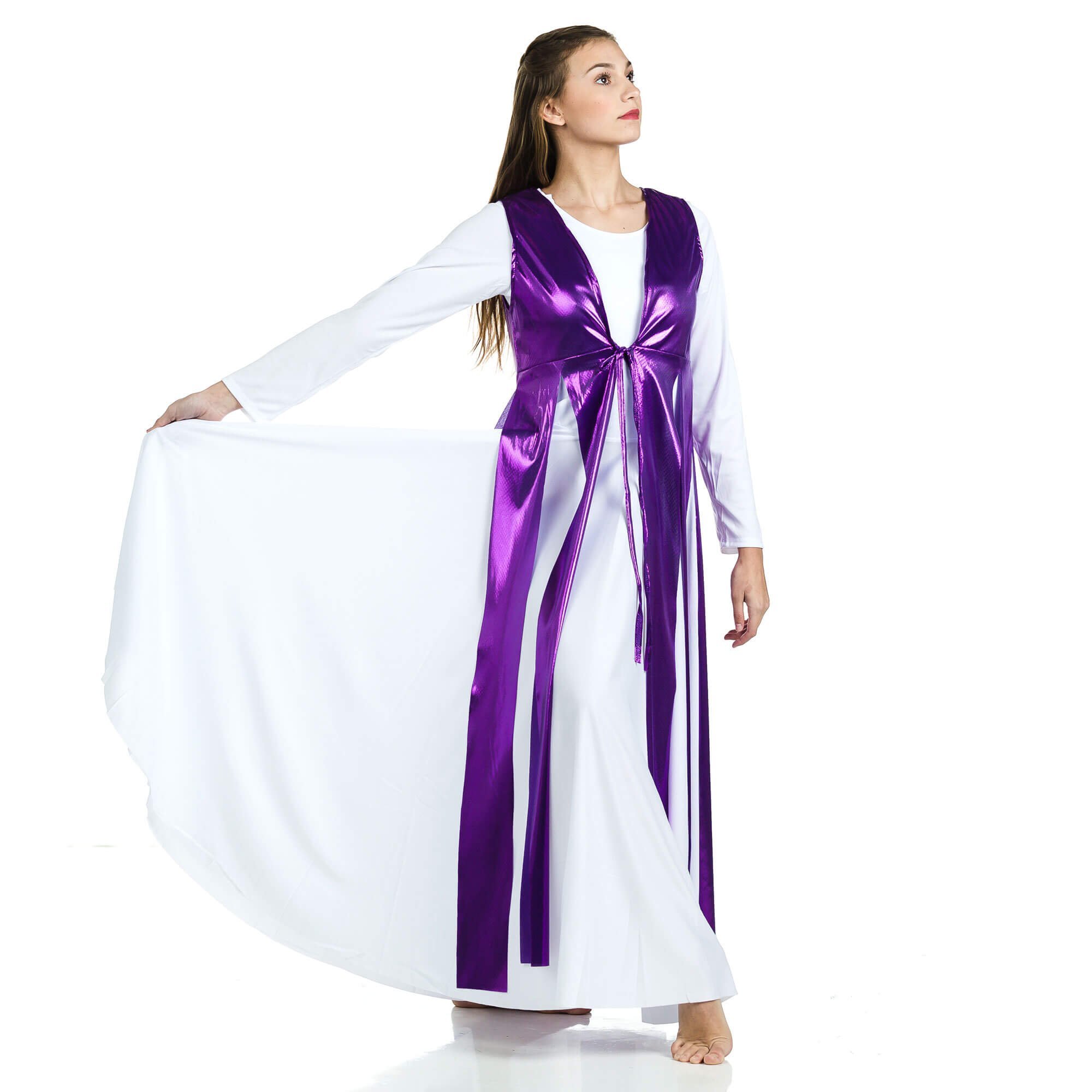 Danzcue Praise Dance Metallic Streamer Tunic (dress not included)