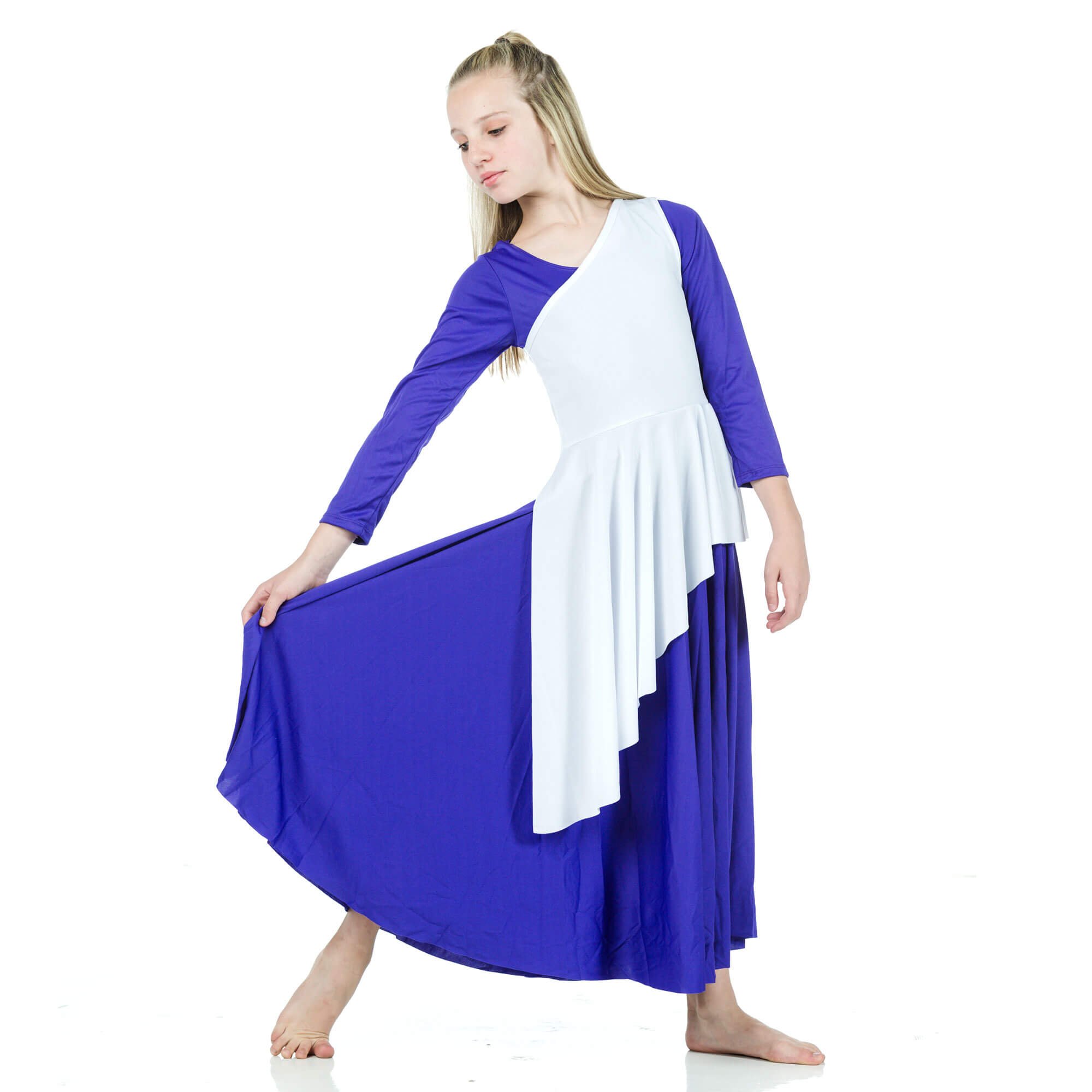 Danzcue Asymmetrical Praise Dance Tunic (dress not included) - Click Image to Close