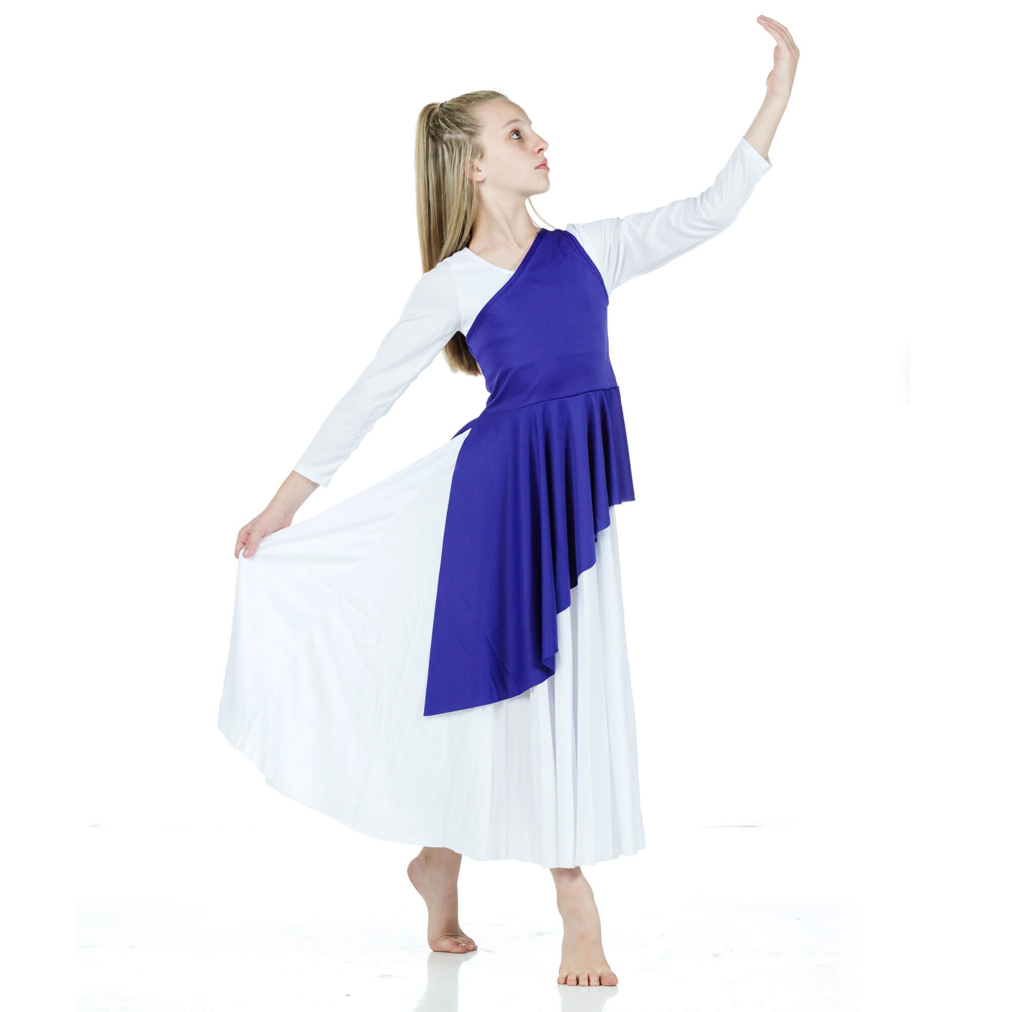 Danzcue Asymmetrical Praise Dance Tunic (dress not included) - Click Image to Close