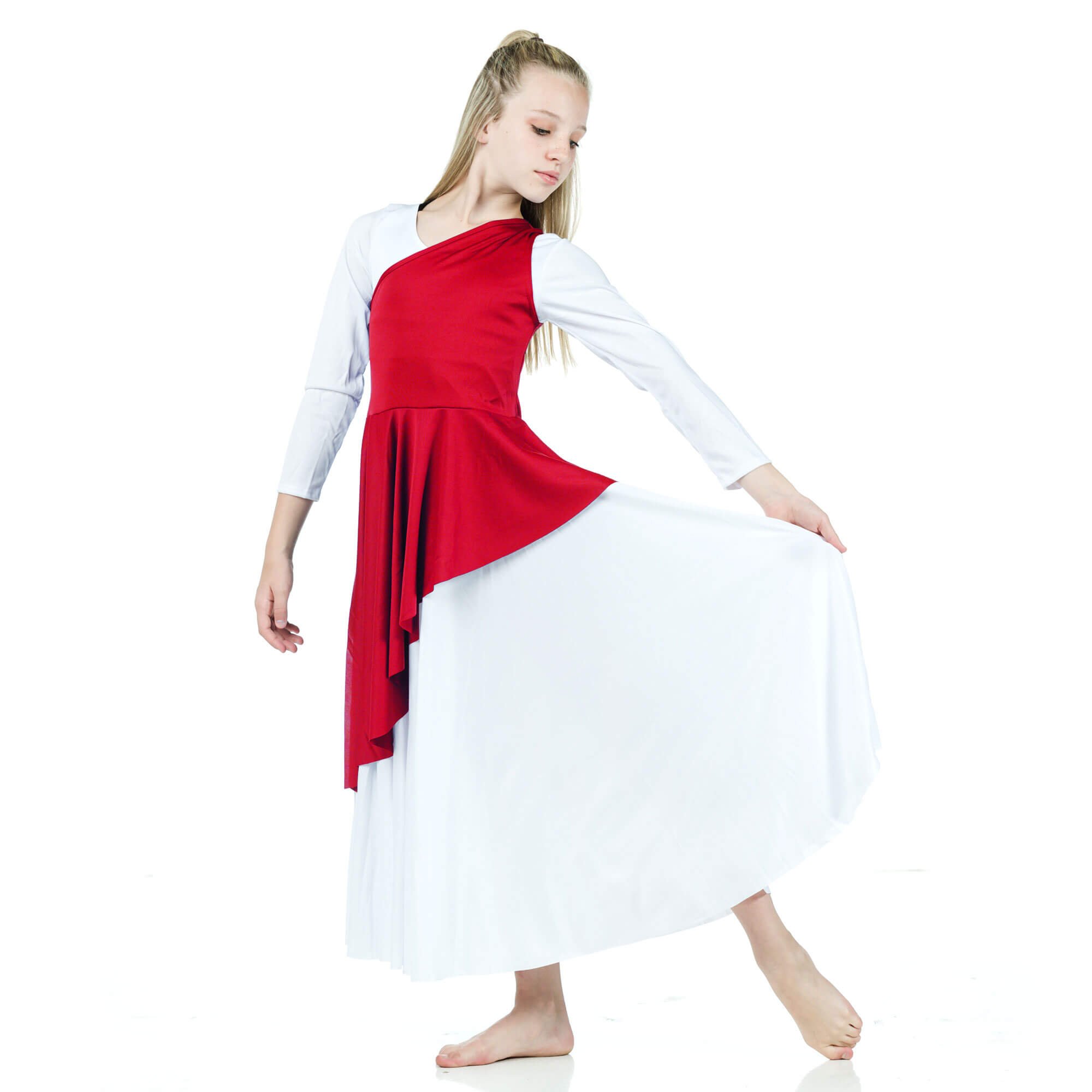 Danzcue Asymmetrical Praise Dance Tunic (dress not included) - Click Image to Close