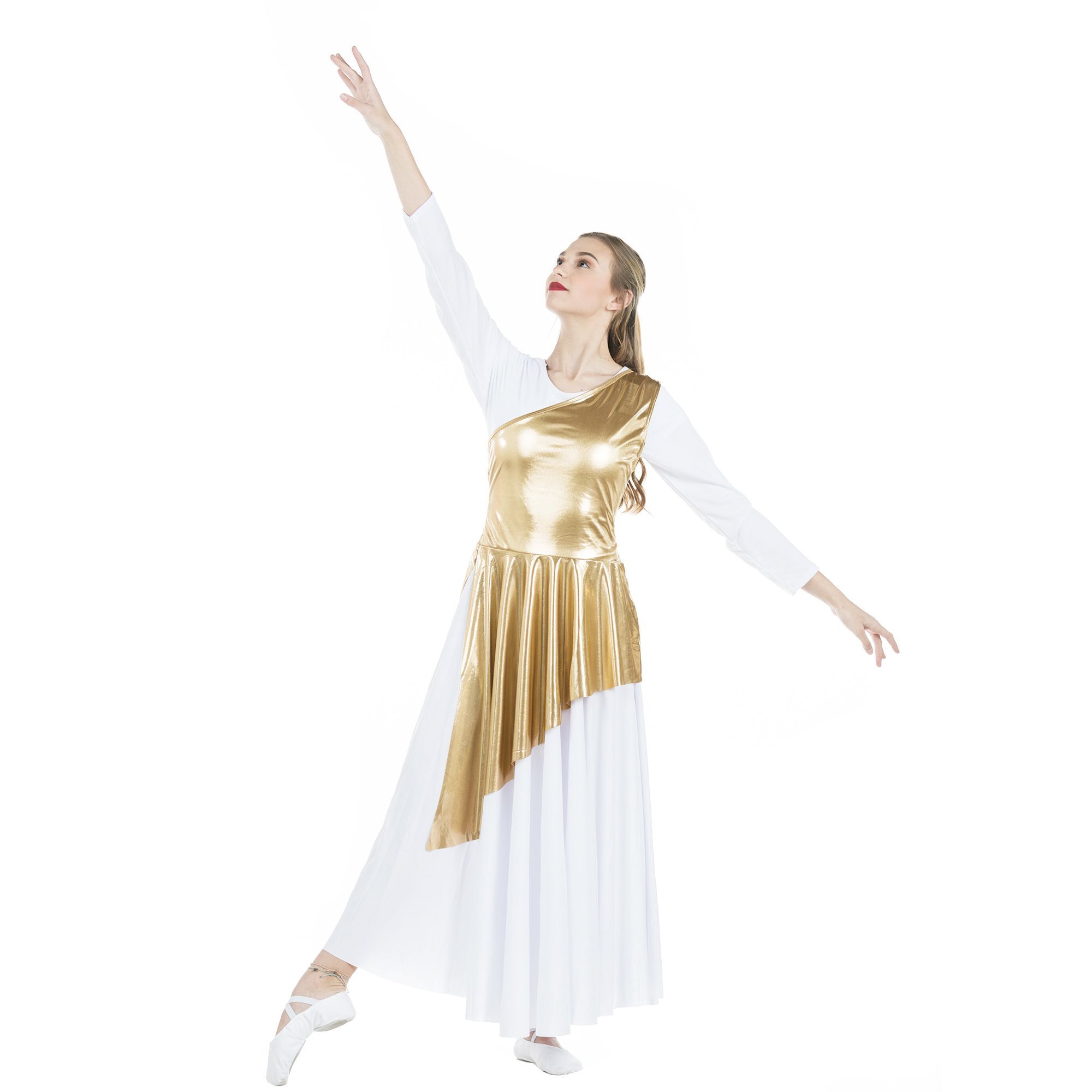 Worship Dancewear Pentecostal Dance Dress, mime costume, praise dance