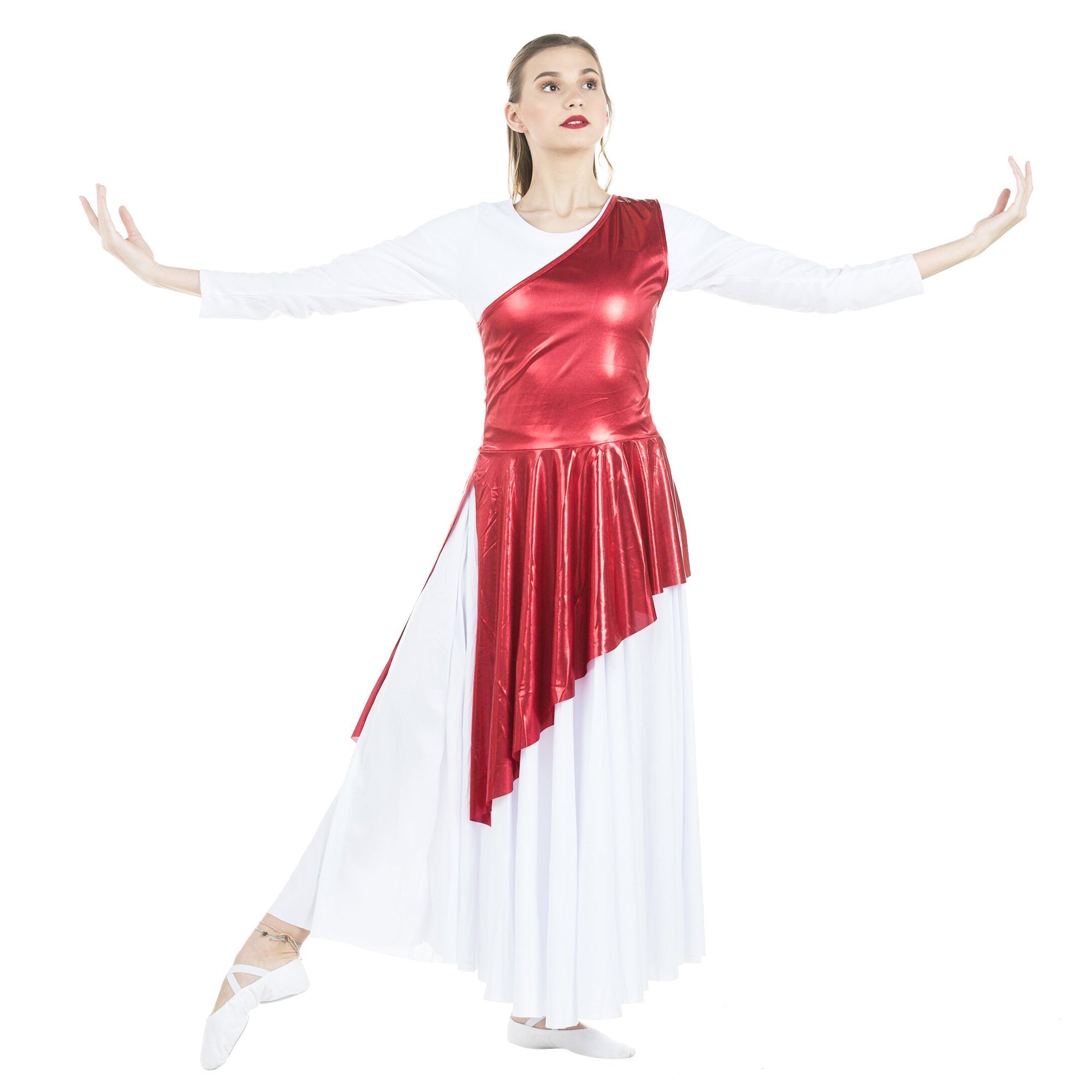 Danzcue Asymmetrical Praise Dance Tunic (dress not included) - Click Image to Close