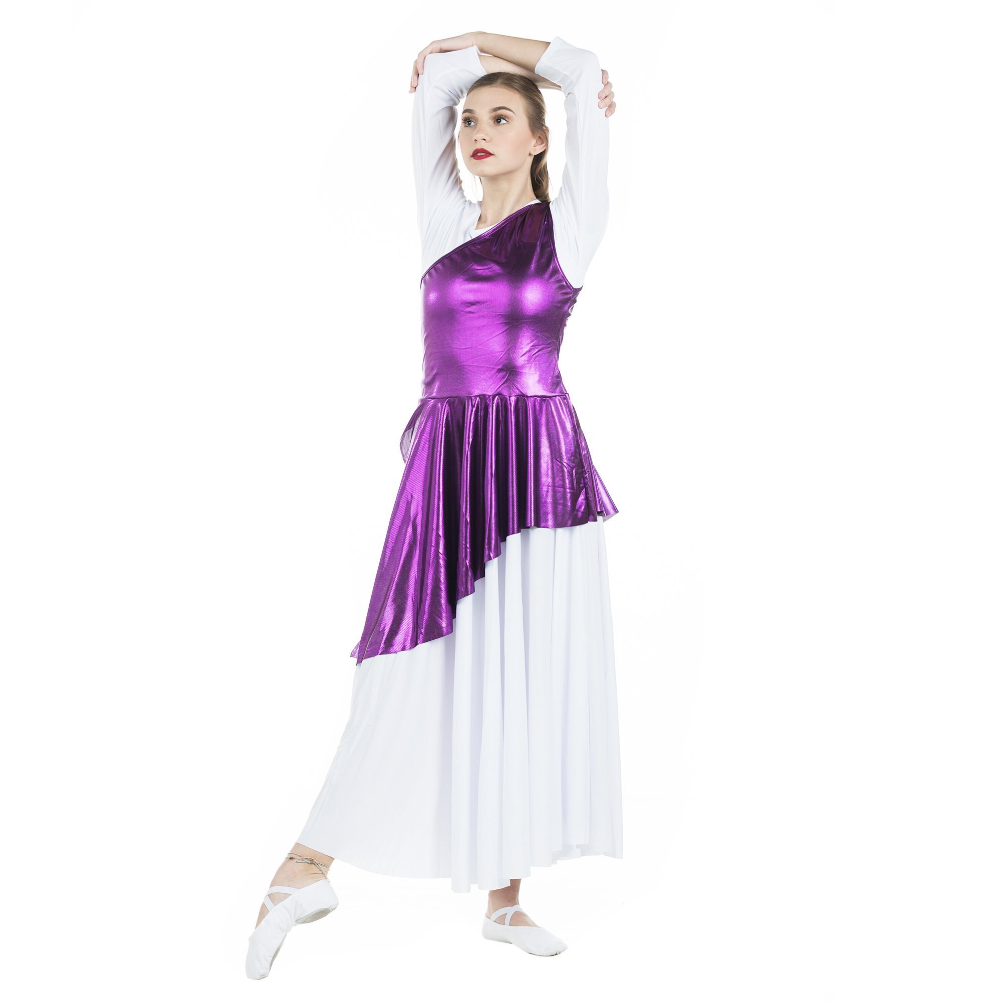 Danzcue Asymmetrical Praise Dance Tunic (dress not included) - Click Image to Close