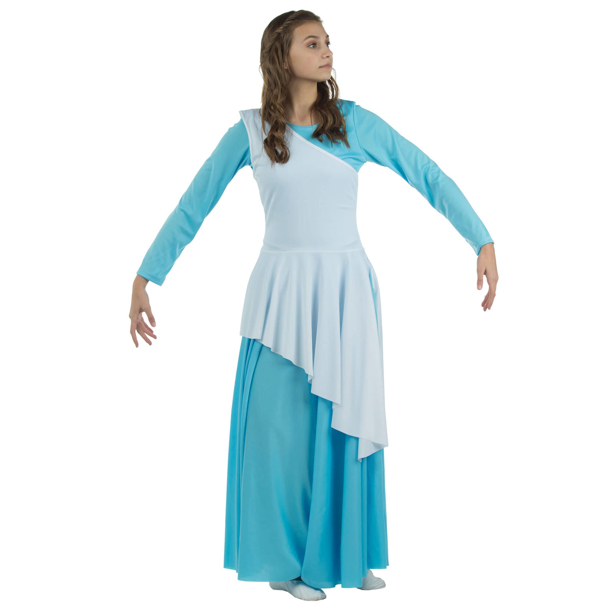 Danzcue Asymmetrical Praise Dance Tunic (dress not included) - Click Image to Close