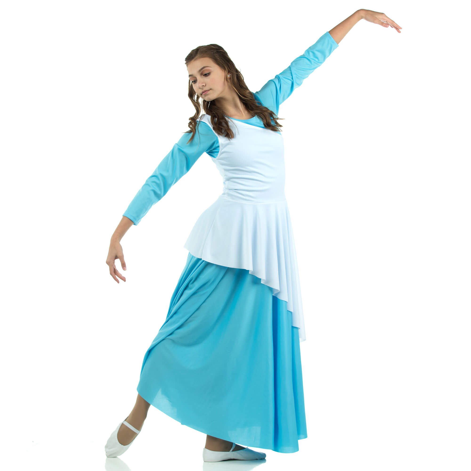 Danzcue Asymmetrical Praise Dance Tunic (dress not included) - Click Image to Close