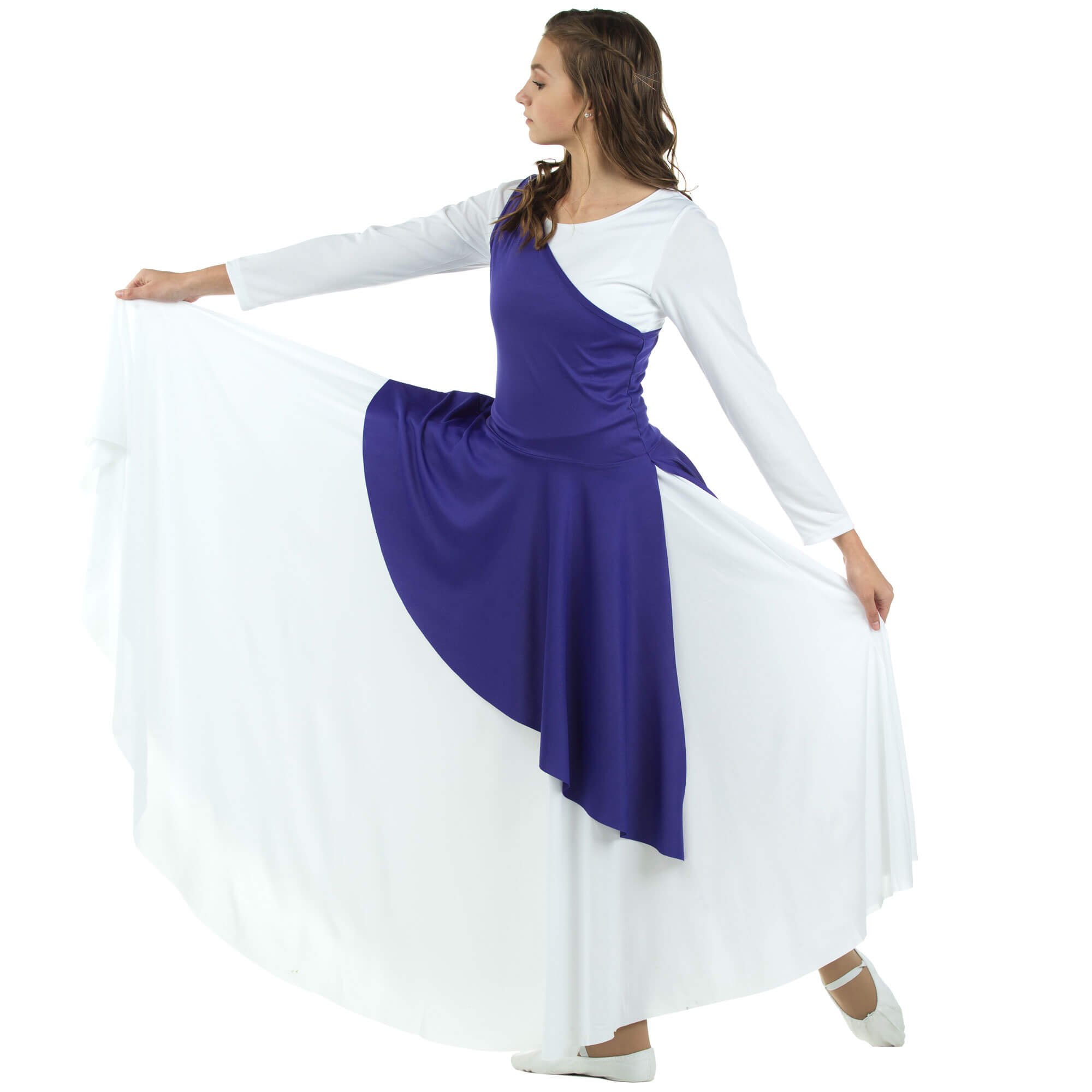 Danzcue Asymmetrical Praise Dance Tunic (dress not included) - Click Image to Close