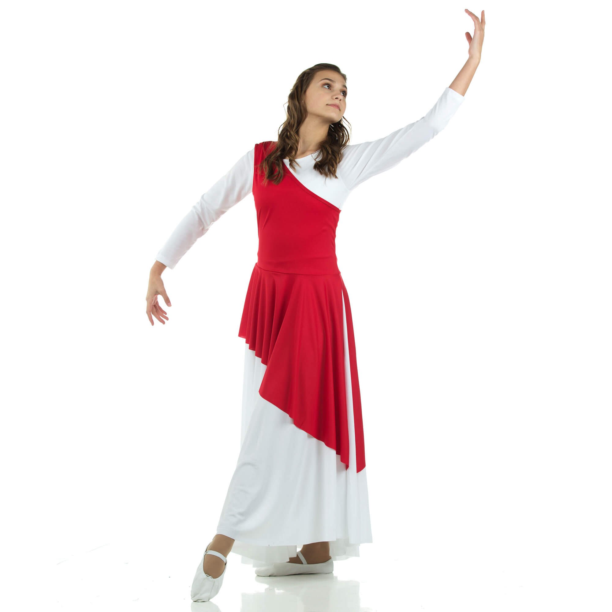 Danzcue Asymmetrical Praise Dance Tunic (dress not included) - Click Image to Close