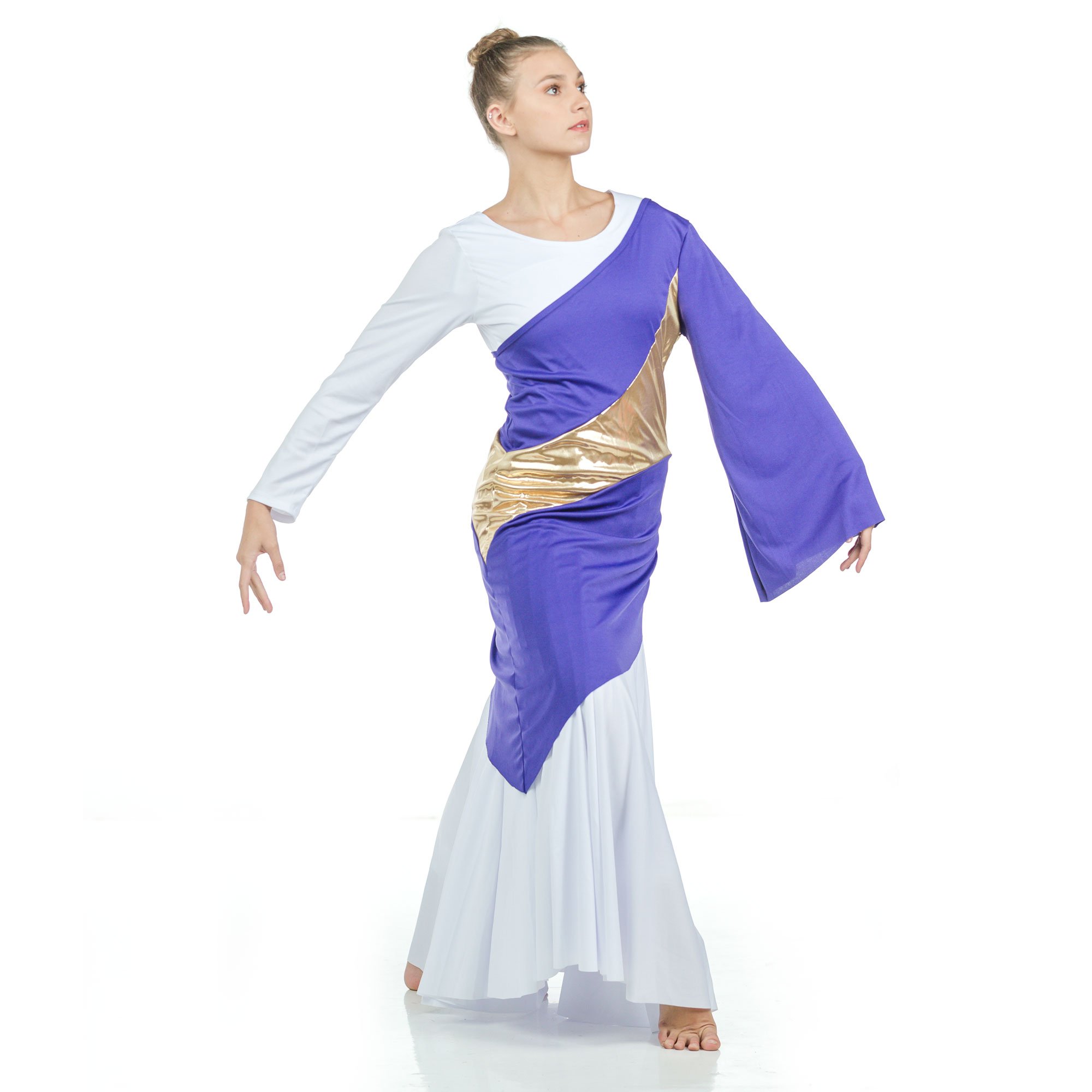 Danzcue Asymmetrical Praise Dance Pullover - Click Image to Close
