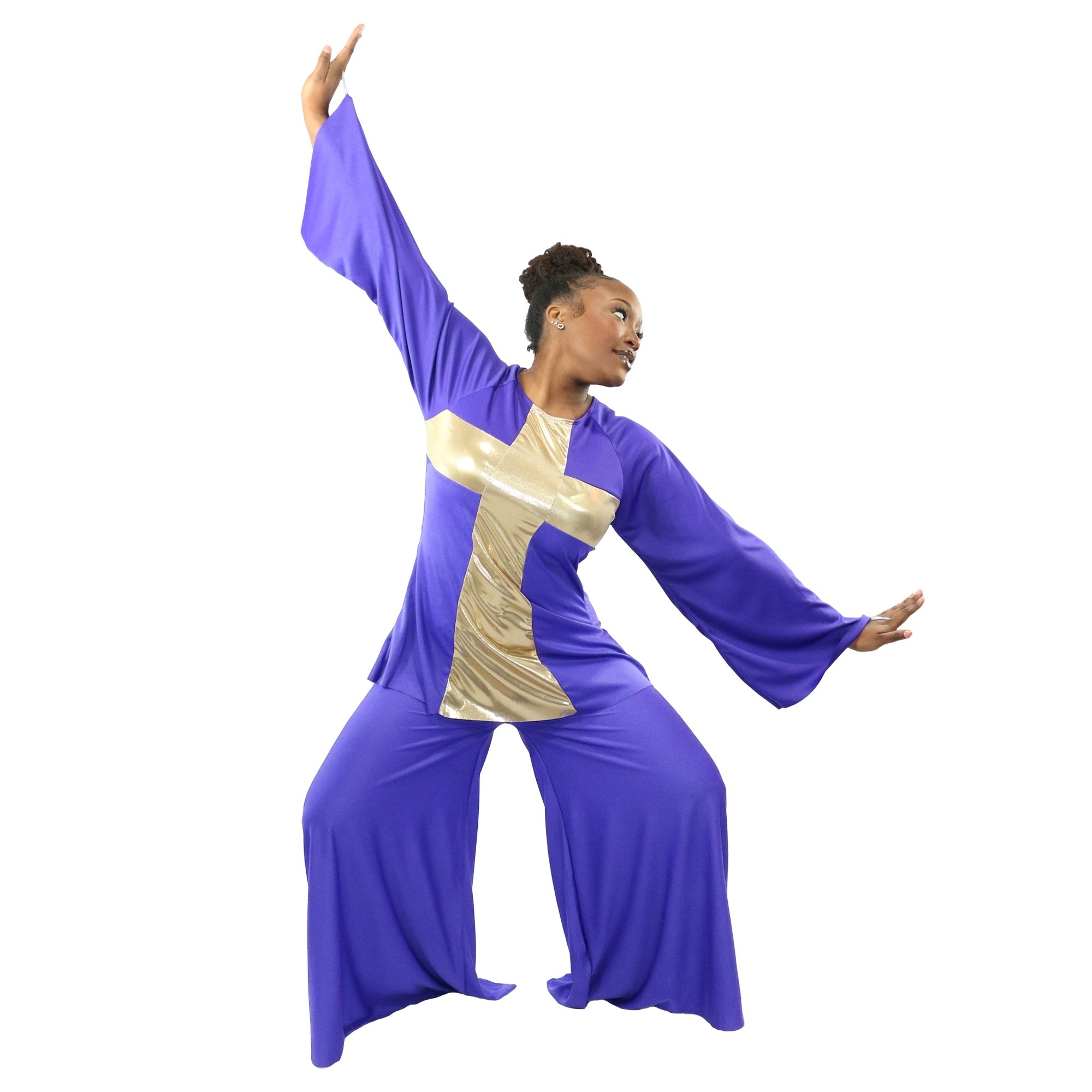 Danzcue Worship Praise Dance Cross Pullover Top - Click Image to Close
