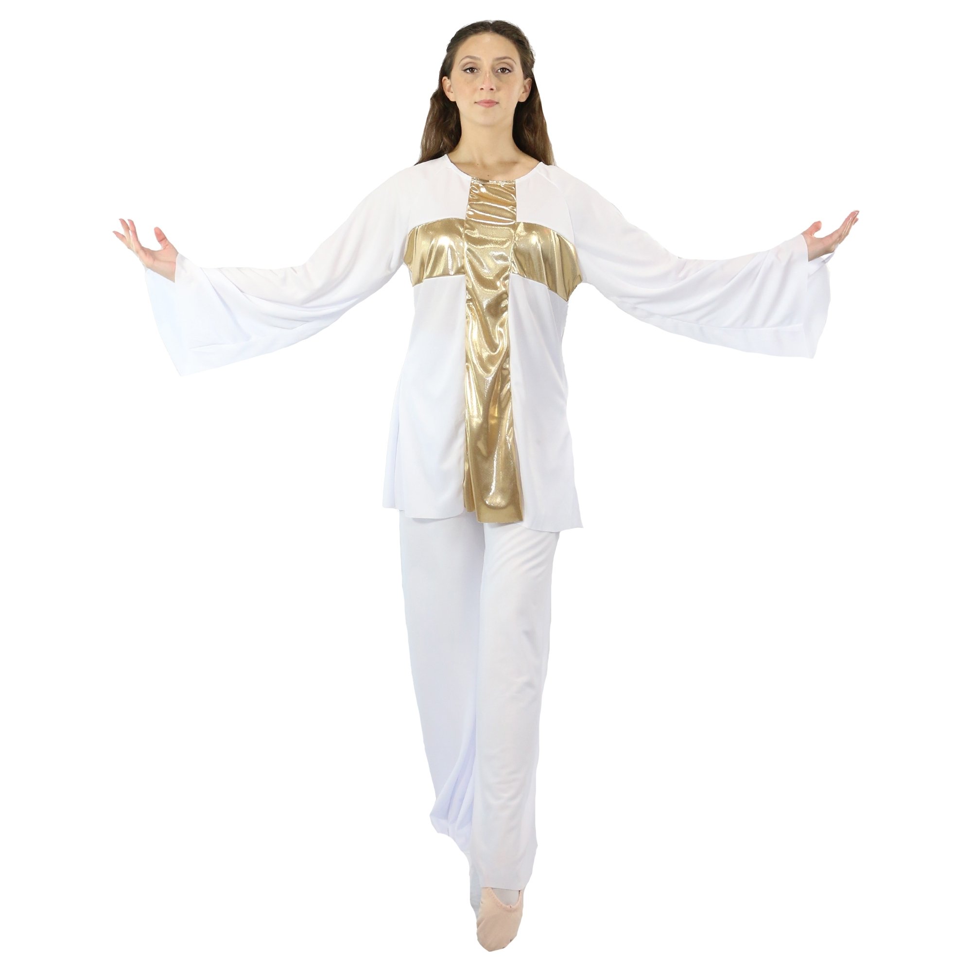 Danzcue Worship Praise Dance Cross Pullover Top - Click Image to Close