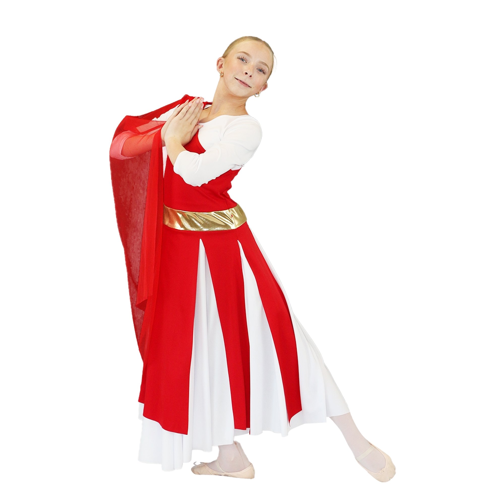 Danzcue One-Shoulder Praise Dance Tunic