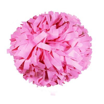 Plastic White and Plastic Light Pink 6 Pom - I Love Cheer®