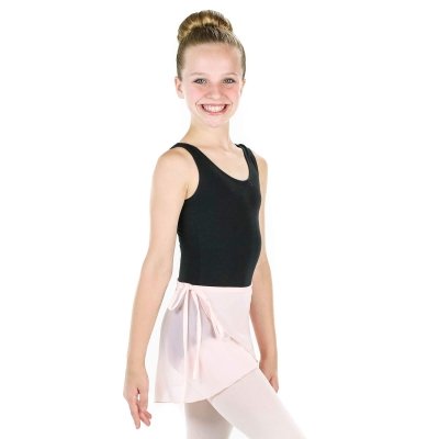 Danzcue Girls Chiffon Ballet Dance Wrap Skirt With Waist Tie [DQSK001C] -  $9.59