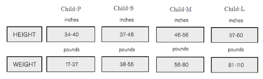 Bloch Endura Tights Size Chart