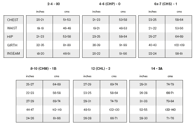 Bloch Womens Tights Size Chart